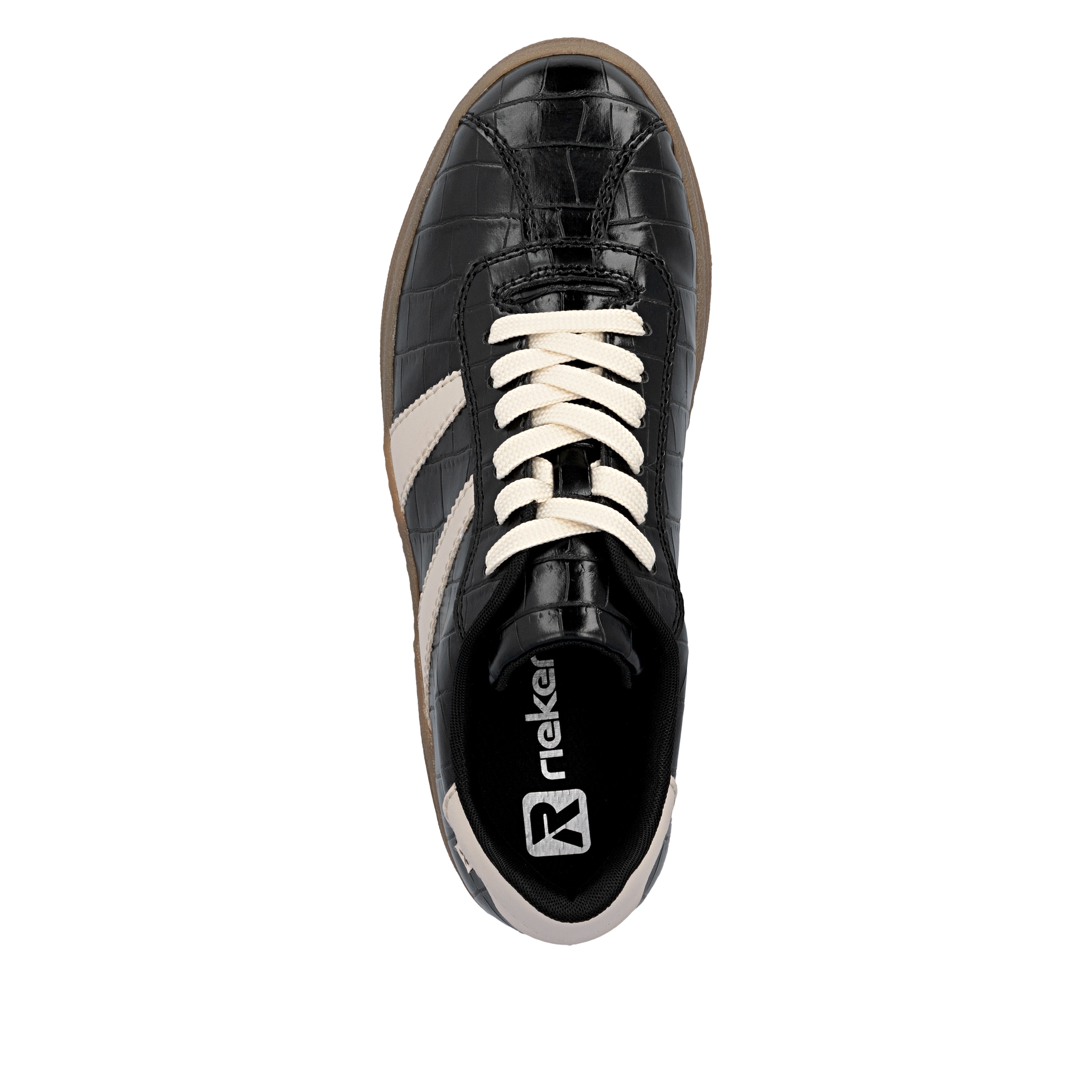 Rieker Plateausneaker  Basket-Sneaker, Retro-Sneaker, Schnürschuh mit weichem Schaftrand
