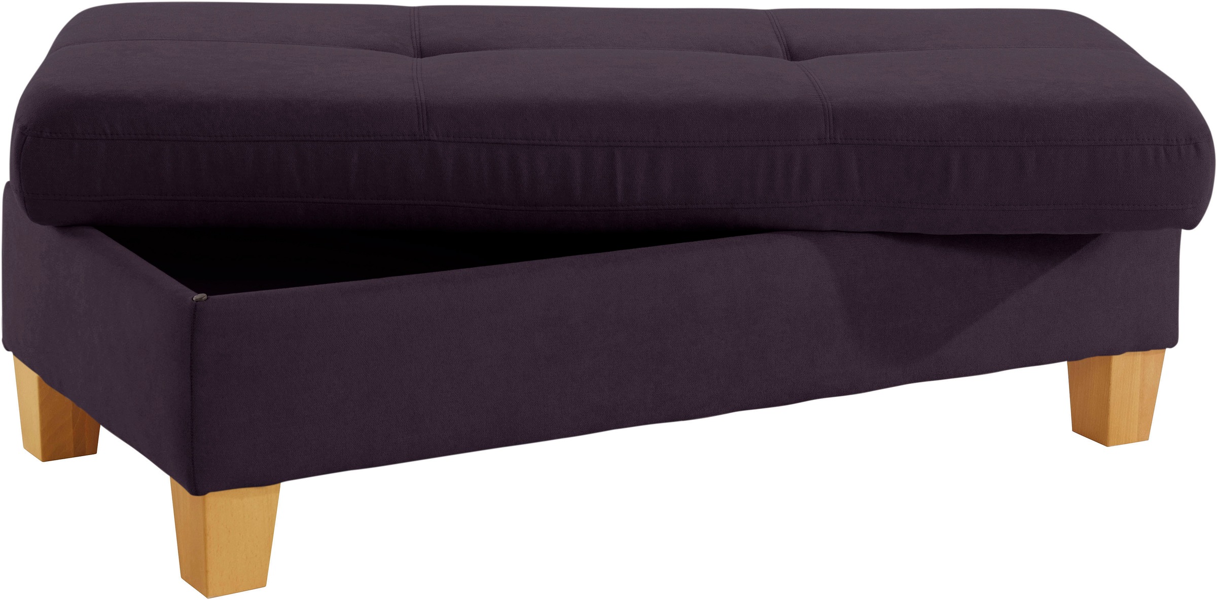 exxpo - sofa fashion Hocker »Enya Bankhocker mit Staufach unter der Sitzfläche« schöne Detailverarbeitung