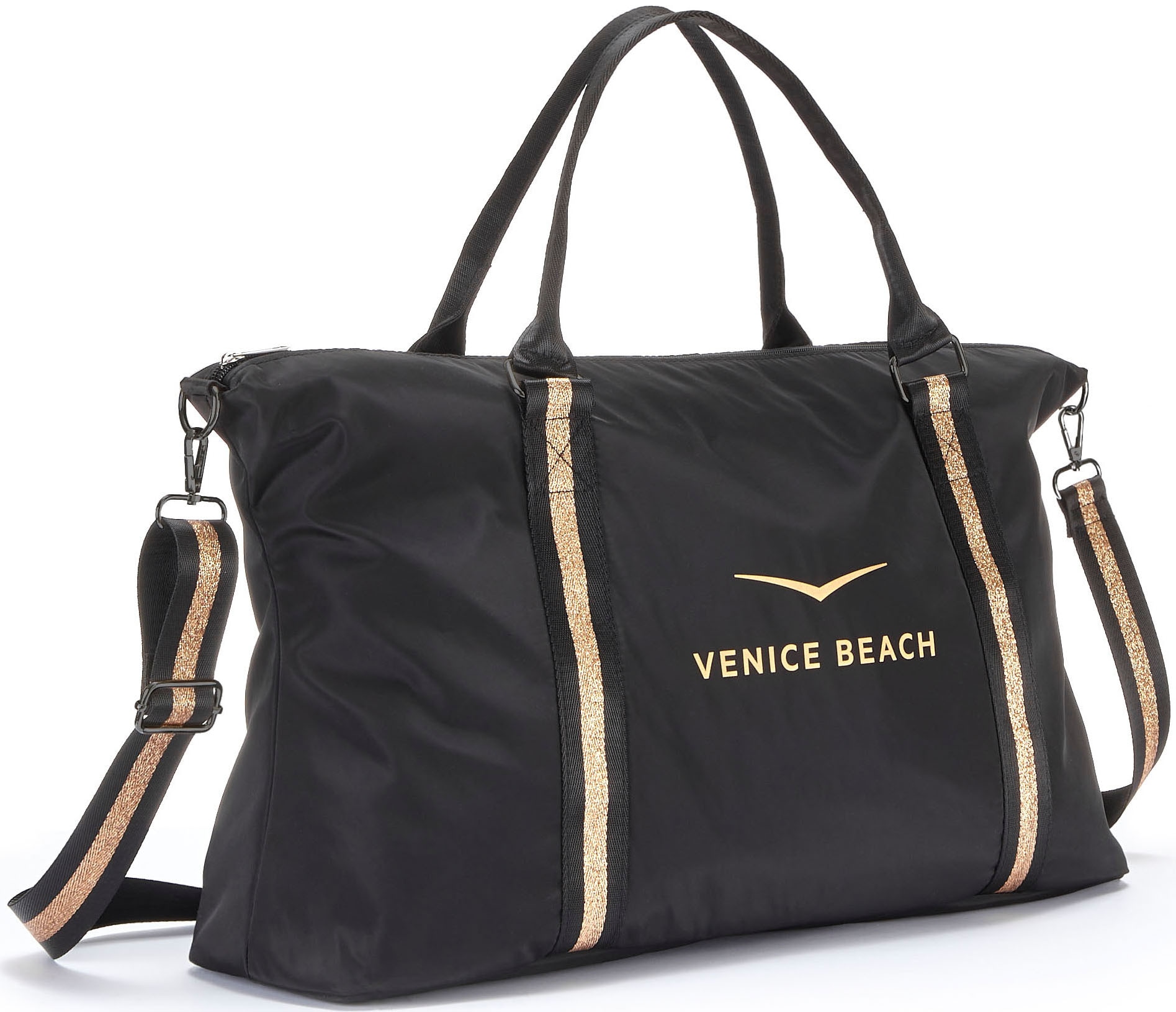 Venice Beach Sporttasche, große Umhängetasche, Weekender, Strandtasche mit Druck VEGAN