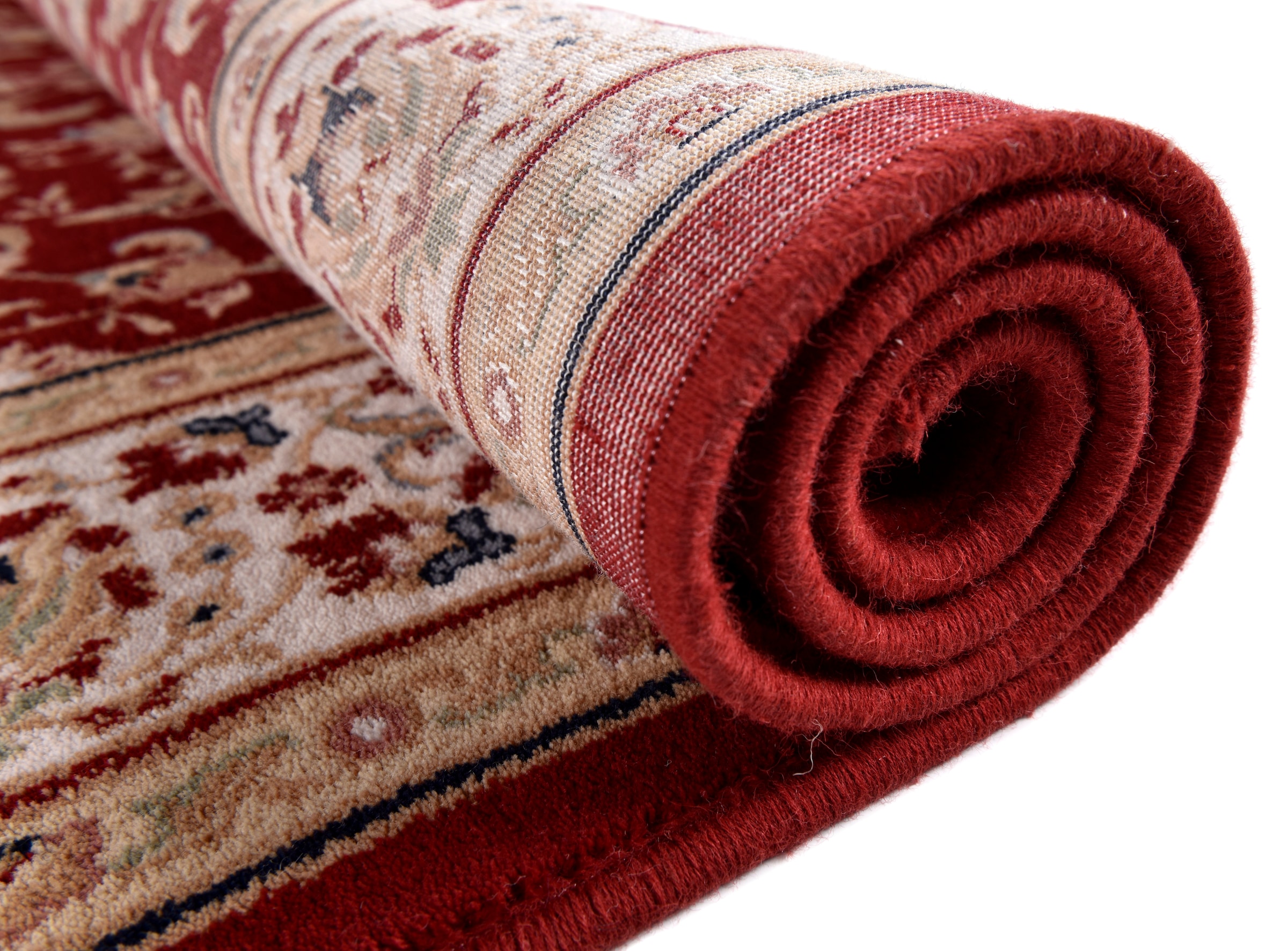 THEKO Wollteppich »Dolna - 808«, rund, 10 mm Höhe, Kurzflor, reine Wolle, Orient-Optik