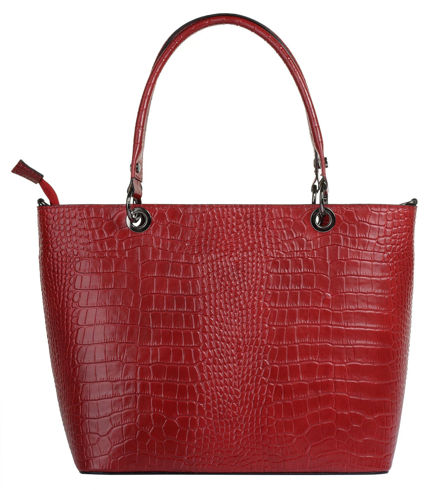 Cluty Henkeltasche, echt Leder, Made in Italy