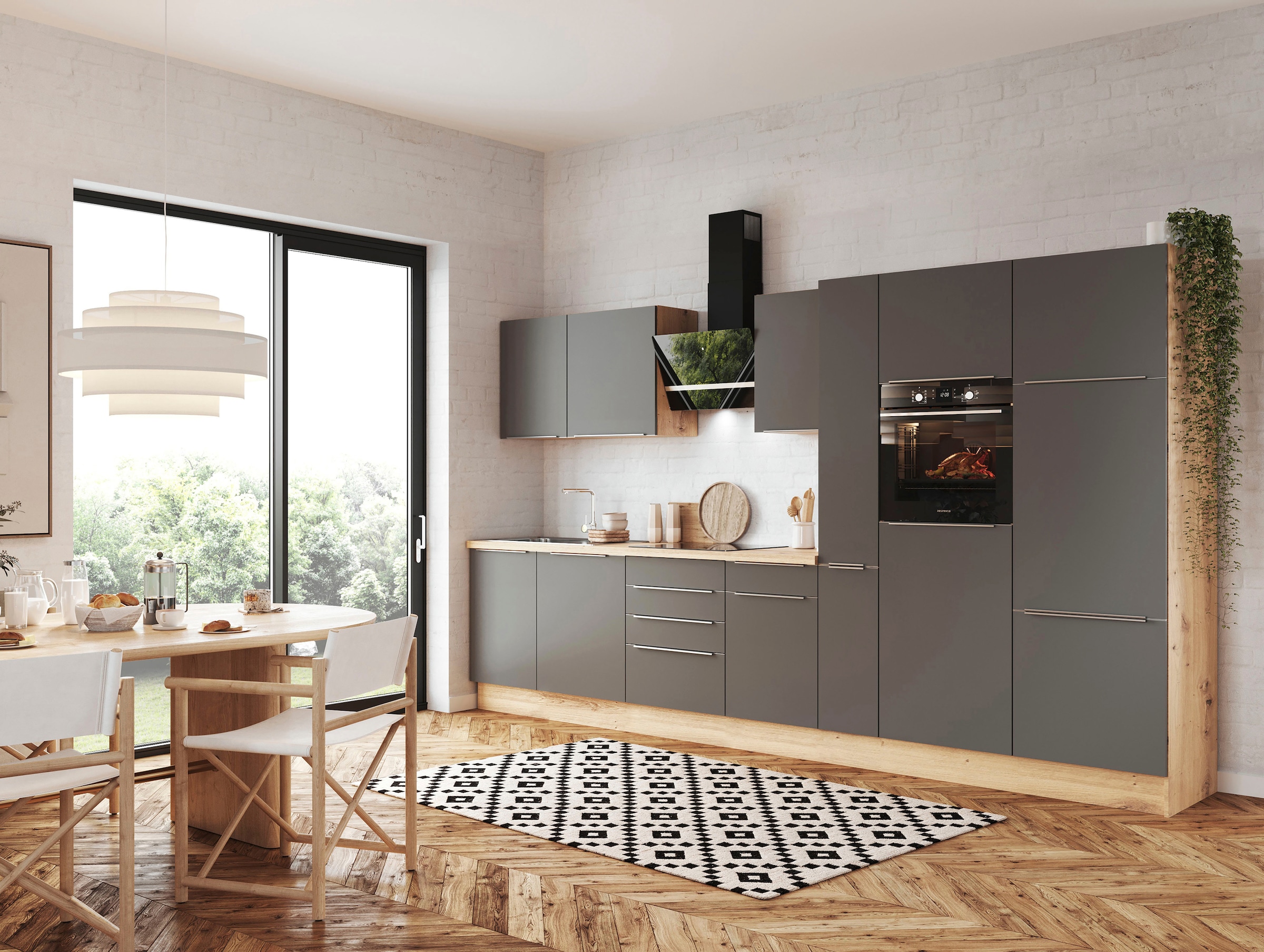 RESPEKTA Küchenzeile »Safado aus der Serie Marleen«, Breite 370 cm, mit Soft -Close im OTTO Online Shop