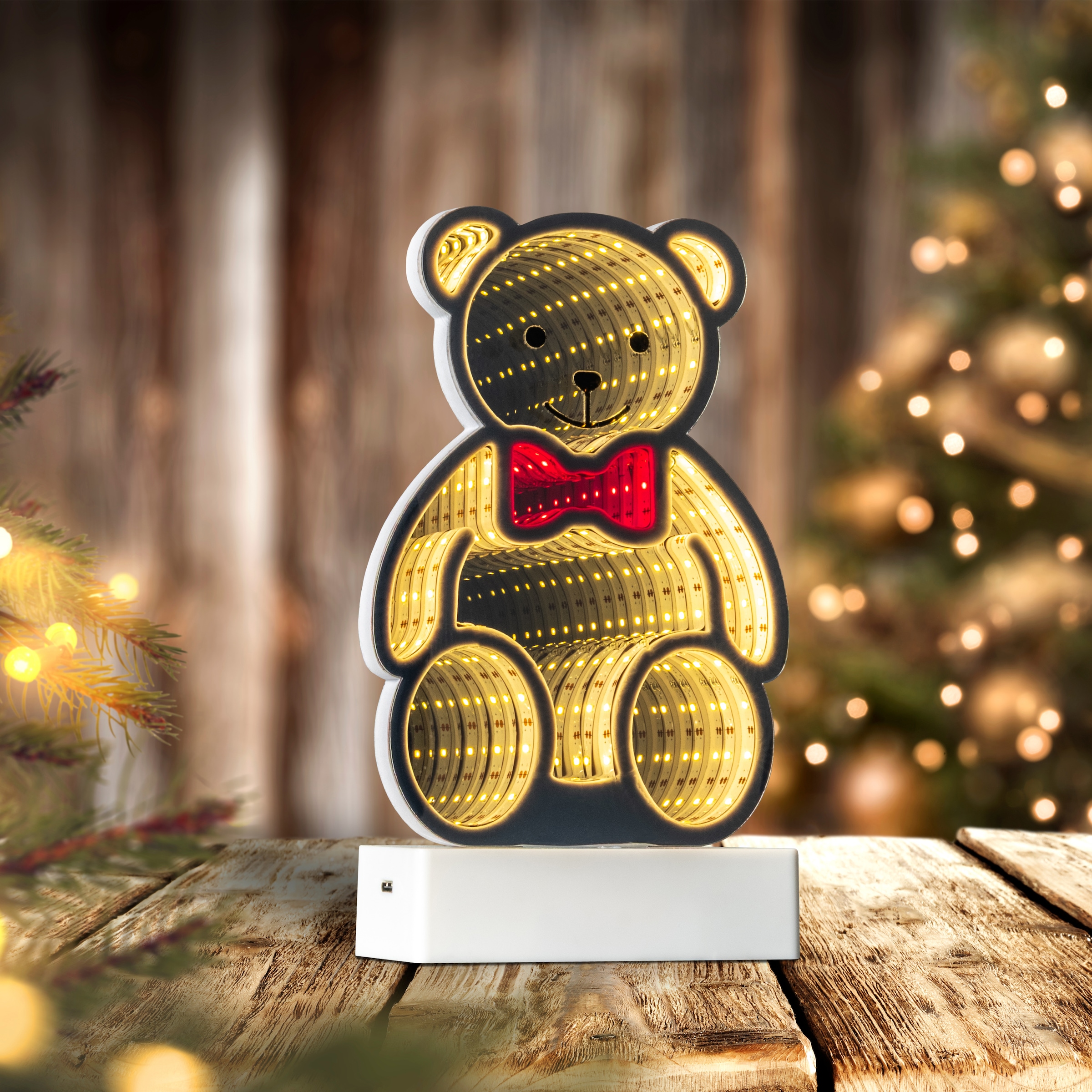 my home LED Dekofigur »Evaya« LED-Modul Warmweiß Tiefenillusion mit 3D-Effekt, von beiden Seiten zu sehen