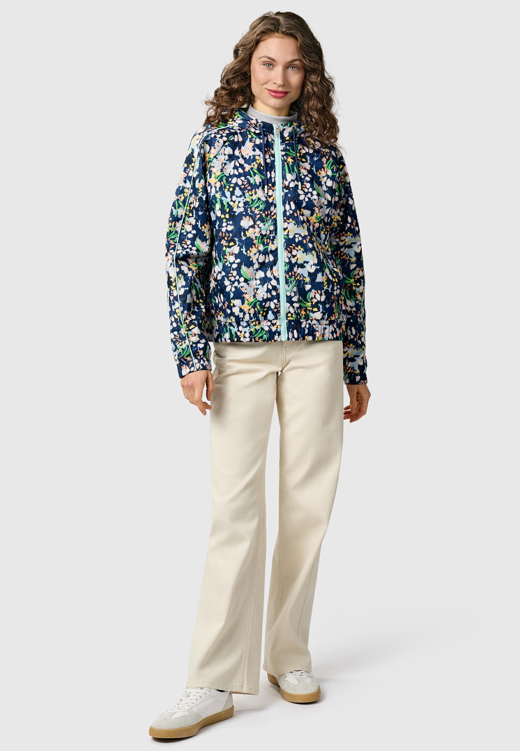 Ragwear Funktionsjacke »Funktionsjacke Andrin Print« mit Kapuze Gemusterte funktionale Übergangsjacke