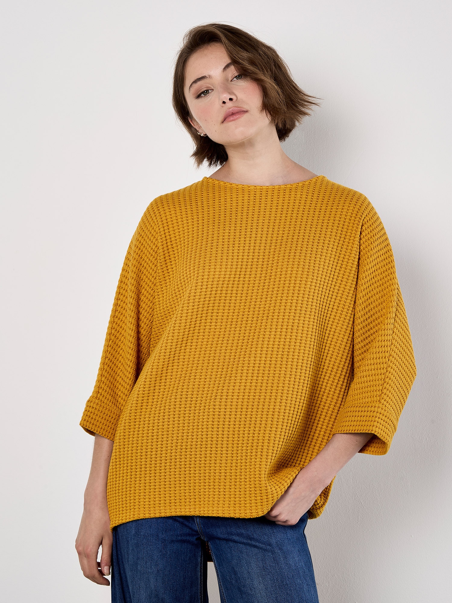 Apricot Strickpullover »Pullover« in Waffeloptik