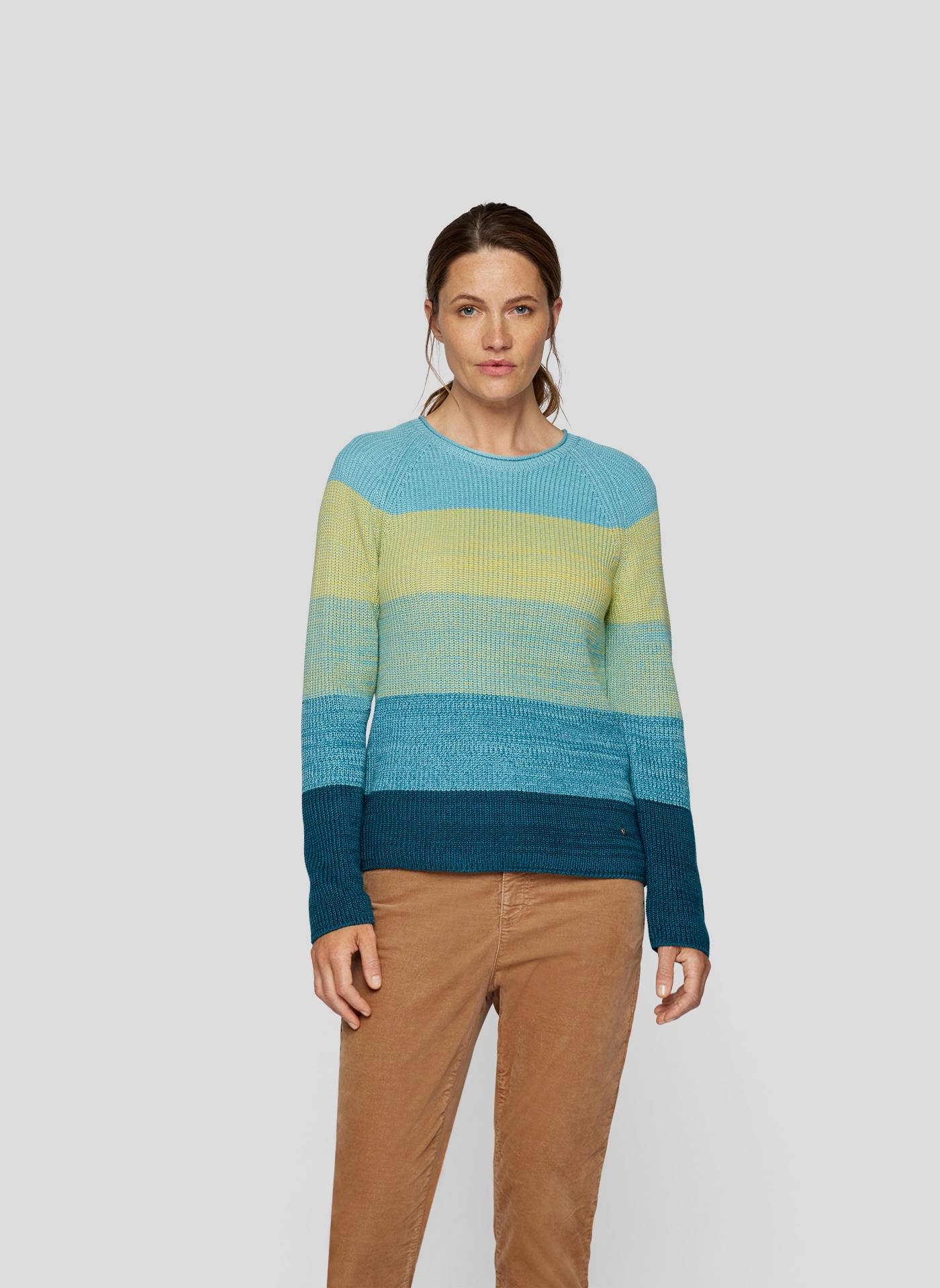 Strickpullover, mit Colorblocking