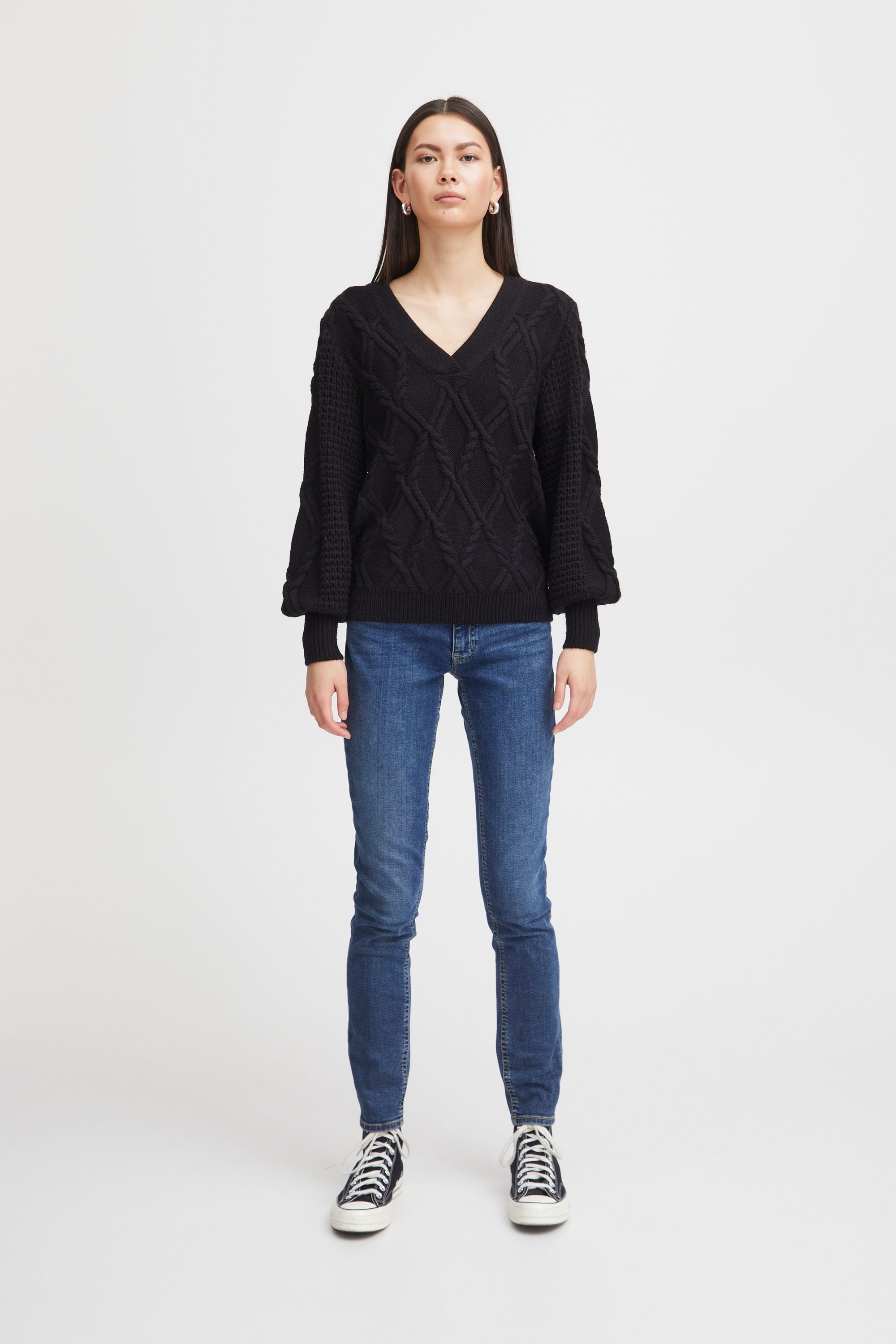 Ichi Strickfleece-Pullover »Strickpullover IHAndosa«