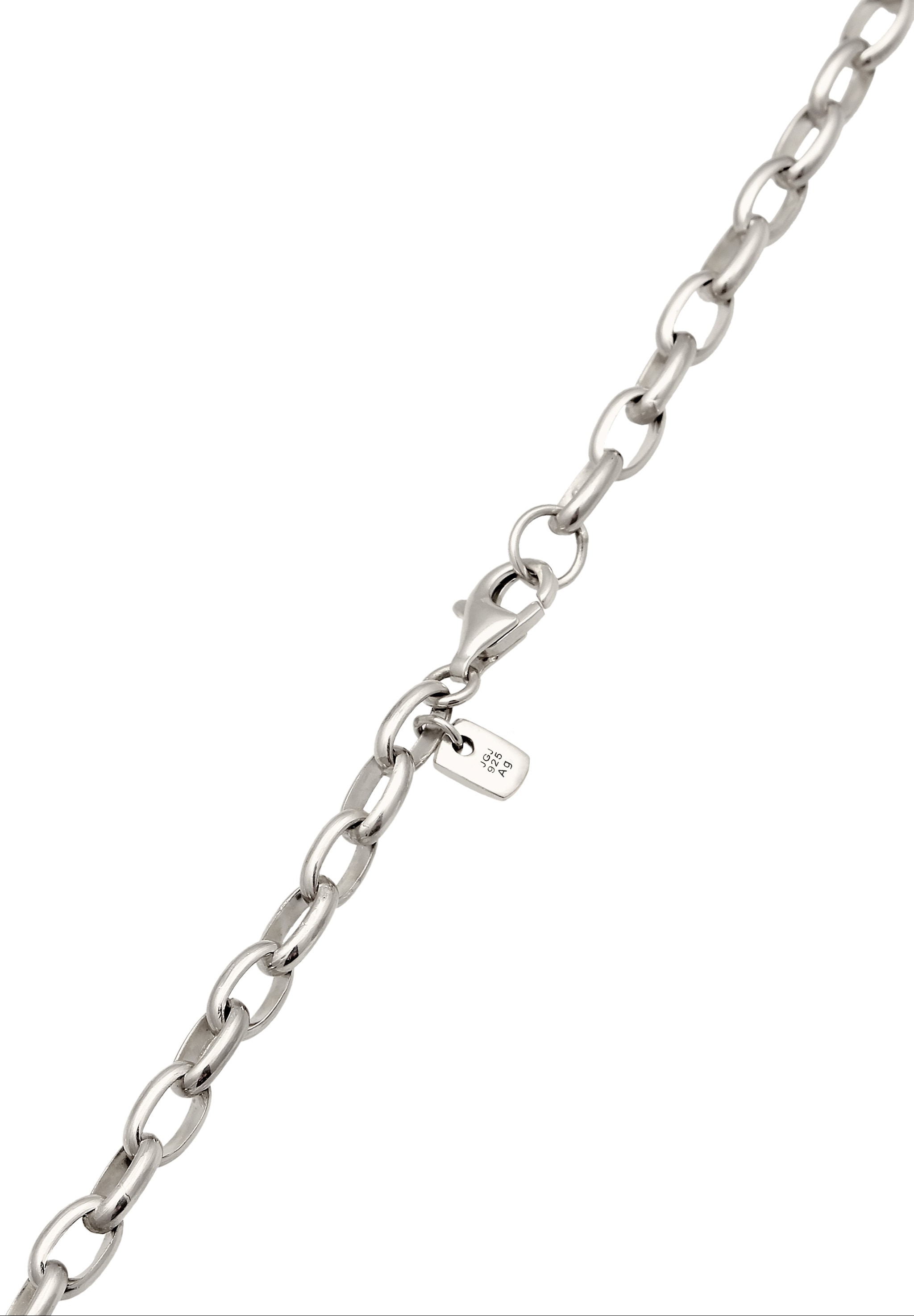 Kuzzoi Silberkette »Halskette Ankerkette Rund Bicolor 925 Sterling Silber«