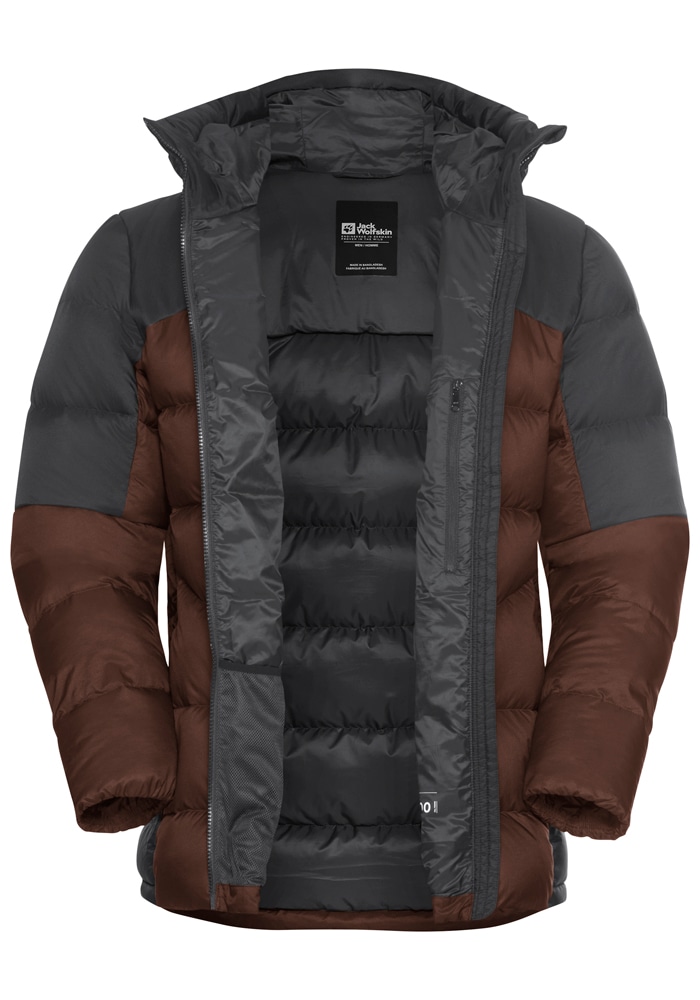 Jack Wolfskin Daunenjacke »NEBELHORN DOWN HOODY M RDS«, mit Kapuze