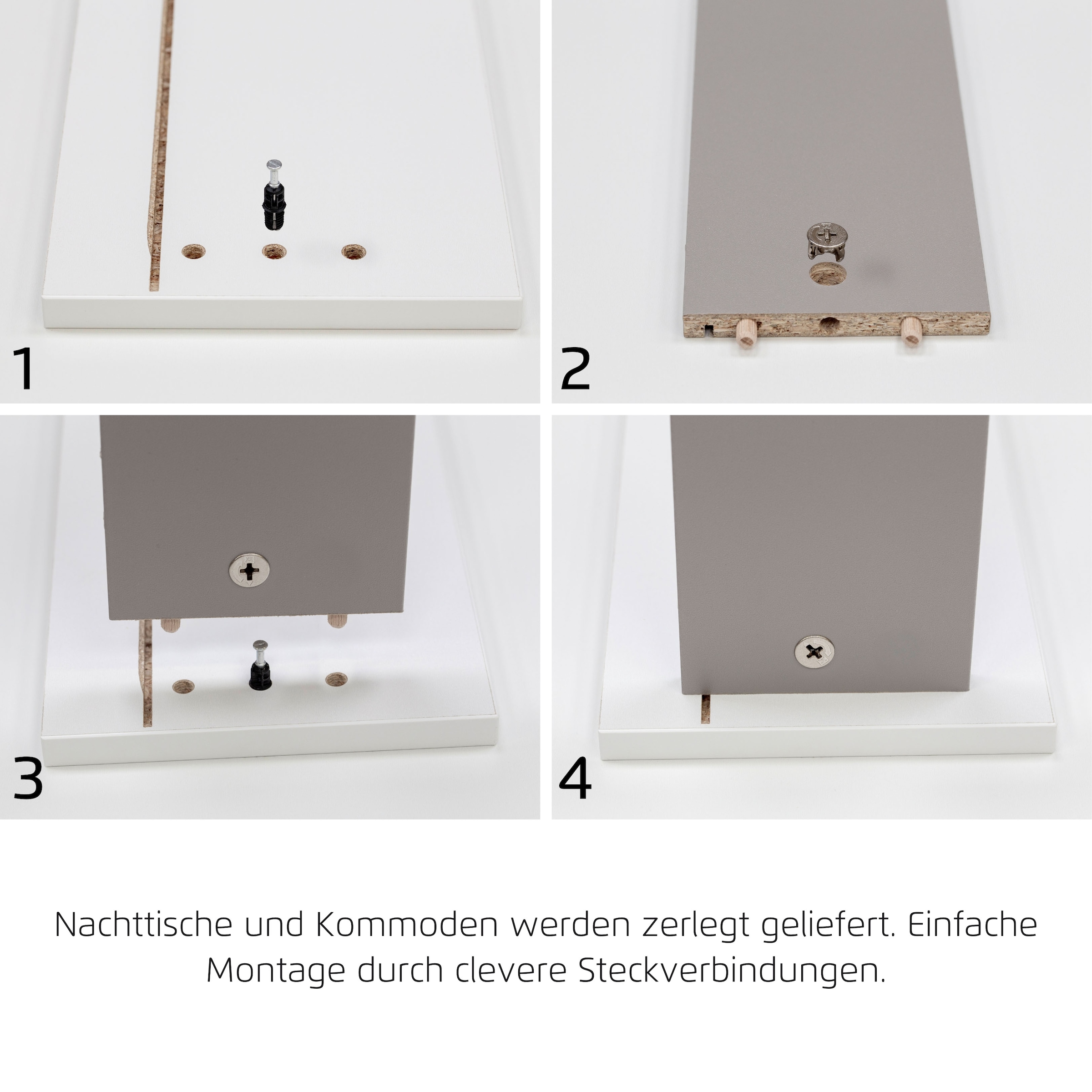 rauch Schubkastenkommode »Sideboard Kommode Schubkastenkommode KOLUNA mit Glasfront«, (Breite 80 cm), Breite 93 cm mit 4 großen Schubladen für viel Stauraum MADE IN GERMANY