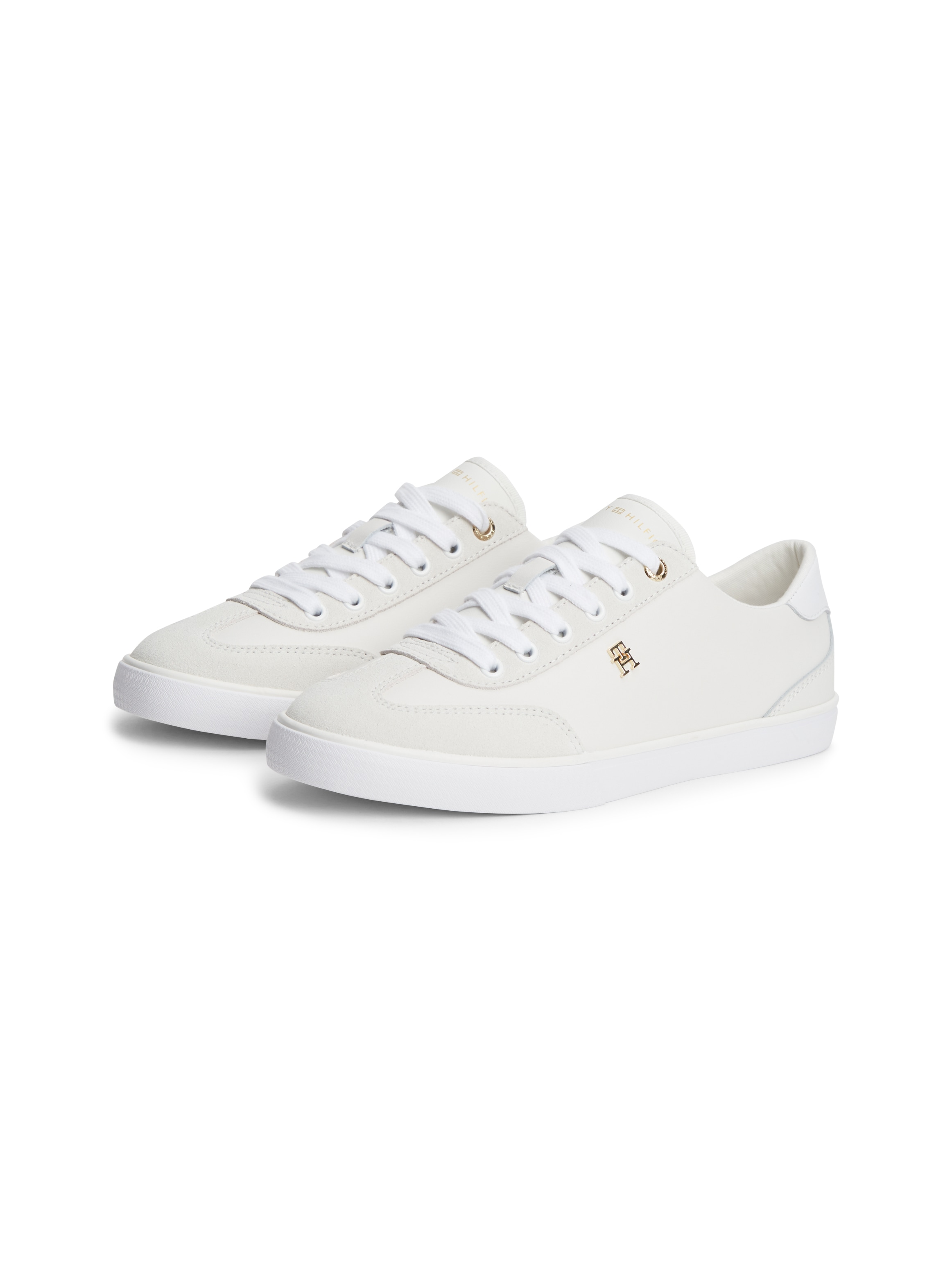 Tommy Hilfiger Sneaker »TH CHIC LOW VULC«  Freizeitschuh, Halbschuh, Schnürschuh mit Ziernähten