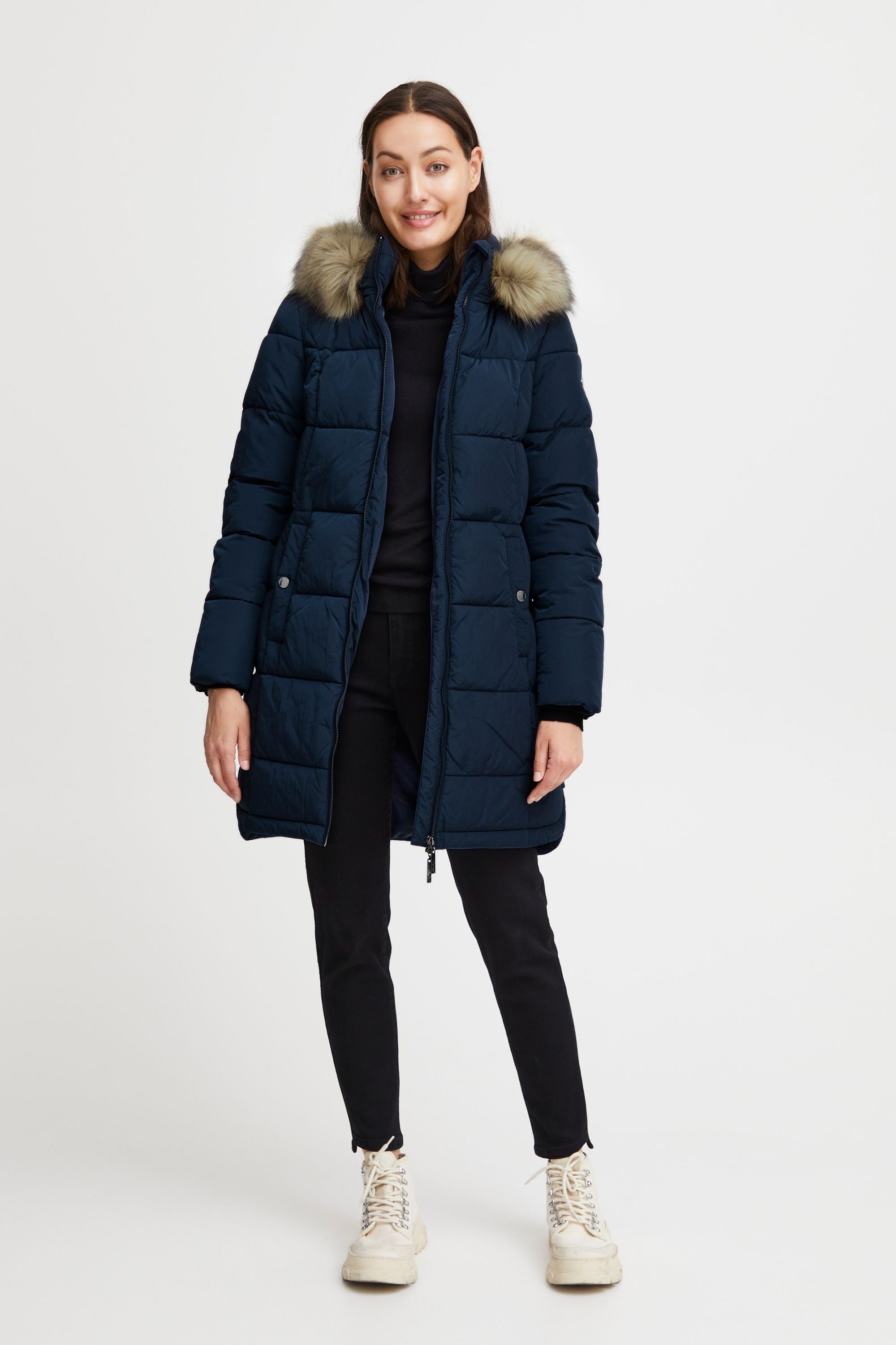 fransa Steppjacke »Steppjacke FRBac«, mit Kapuze