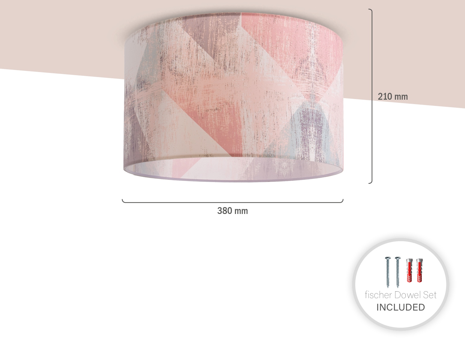 Paco Home Deckenleuchte »Mero 102«, 1 flammig, Leuchtmittel E27 | ohne Leuchtmittel, Deckenlampe Wohnzimmer Schlafzimmer Hängelampe Pastell Vintage E27