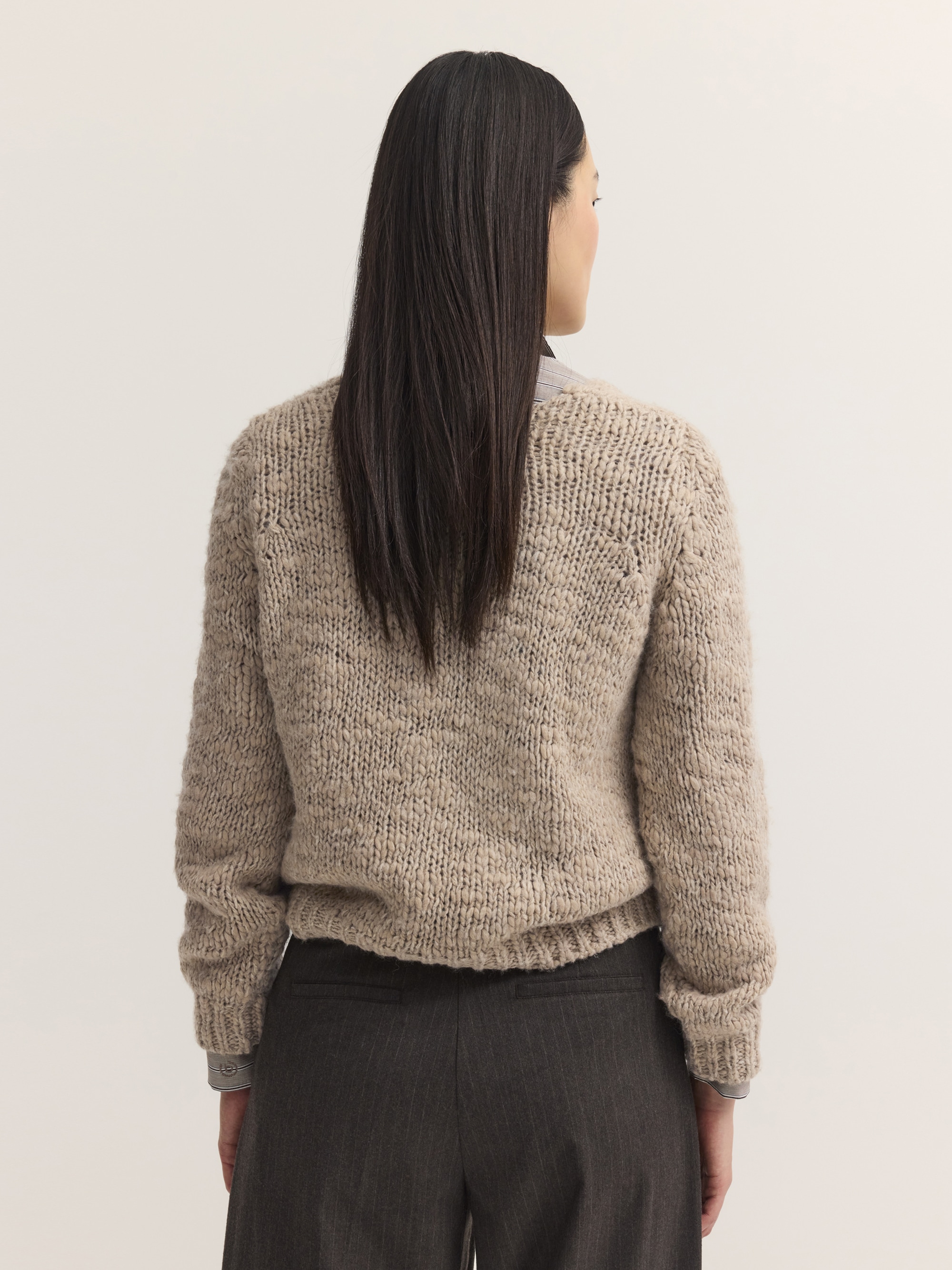 bugatti V-Ausschnitt-Pullover »Regular Fit« Regular Fit V-Ausschnitt Meliert