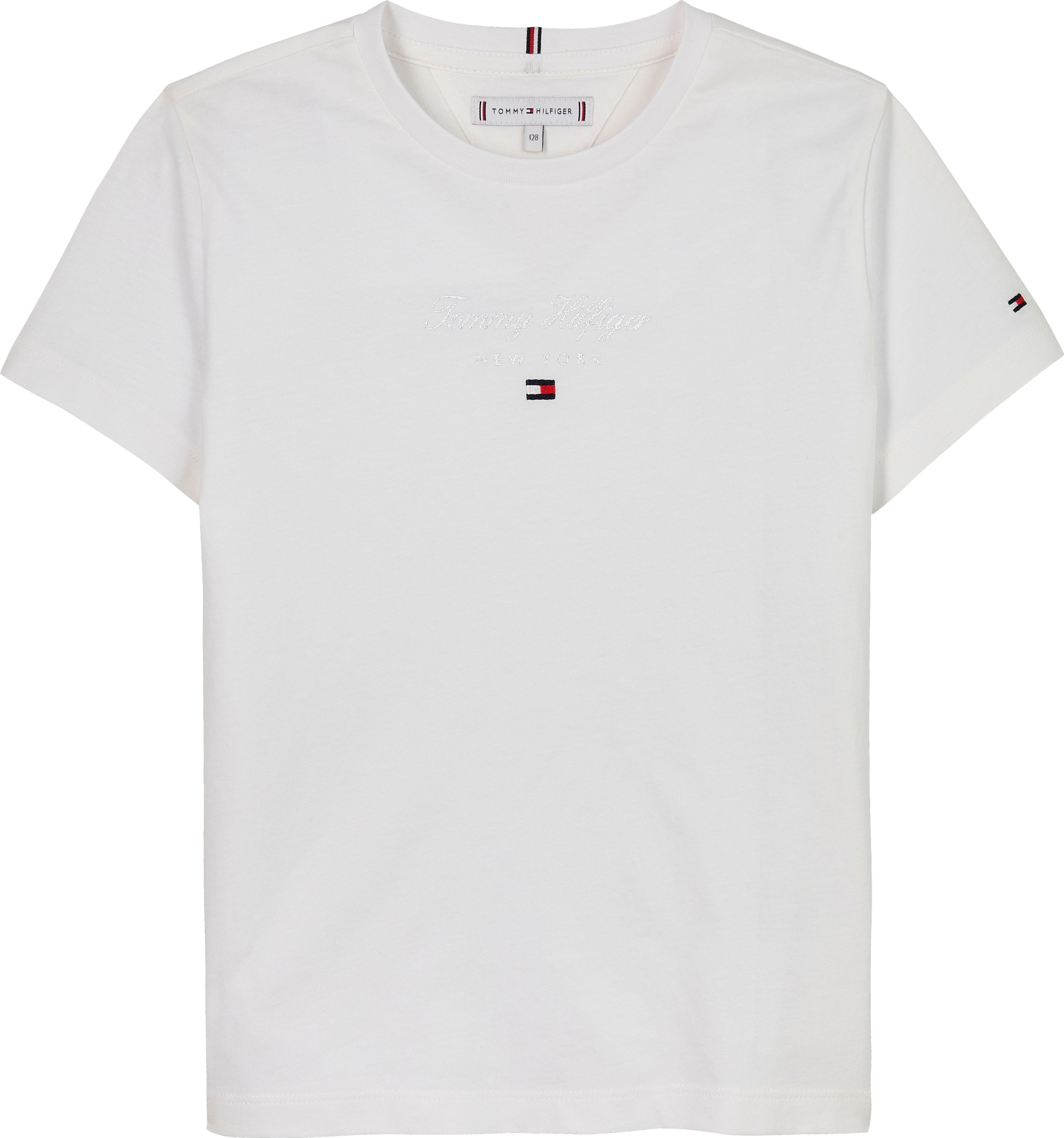 Tommy Hilfiger T-Shirt »TH NYC FOIL TEE SS«, Baby bis 2 Jahre; mit Markenprint