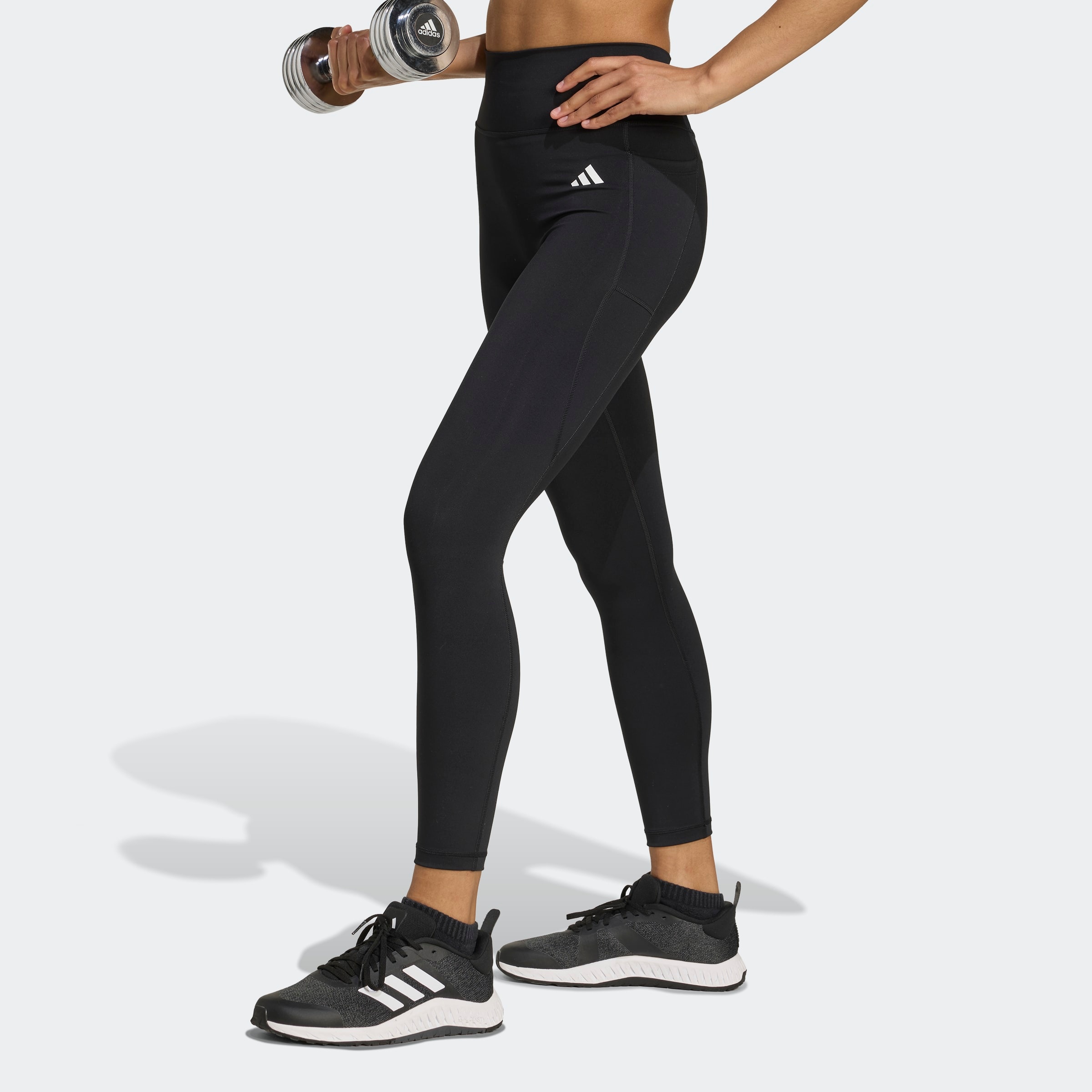 adidas Performance Trainingstights »OPTIME ESSENTIALS 7/8-LEGGINGS, OHNE VORDERNAHT«