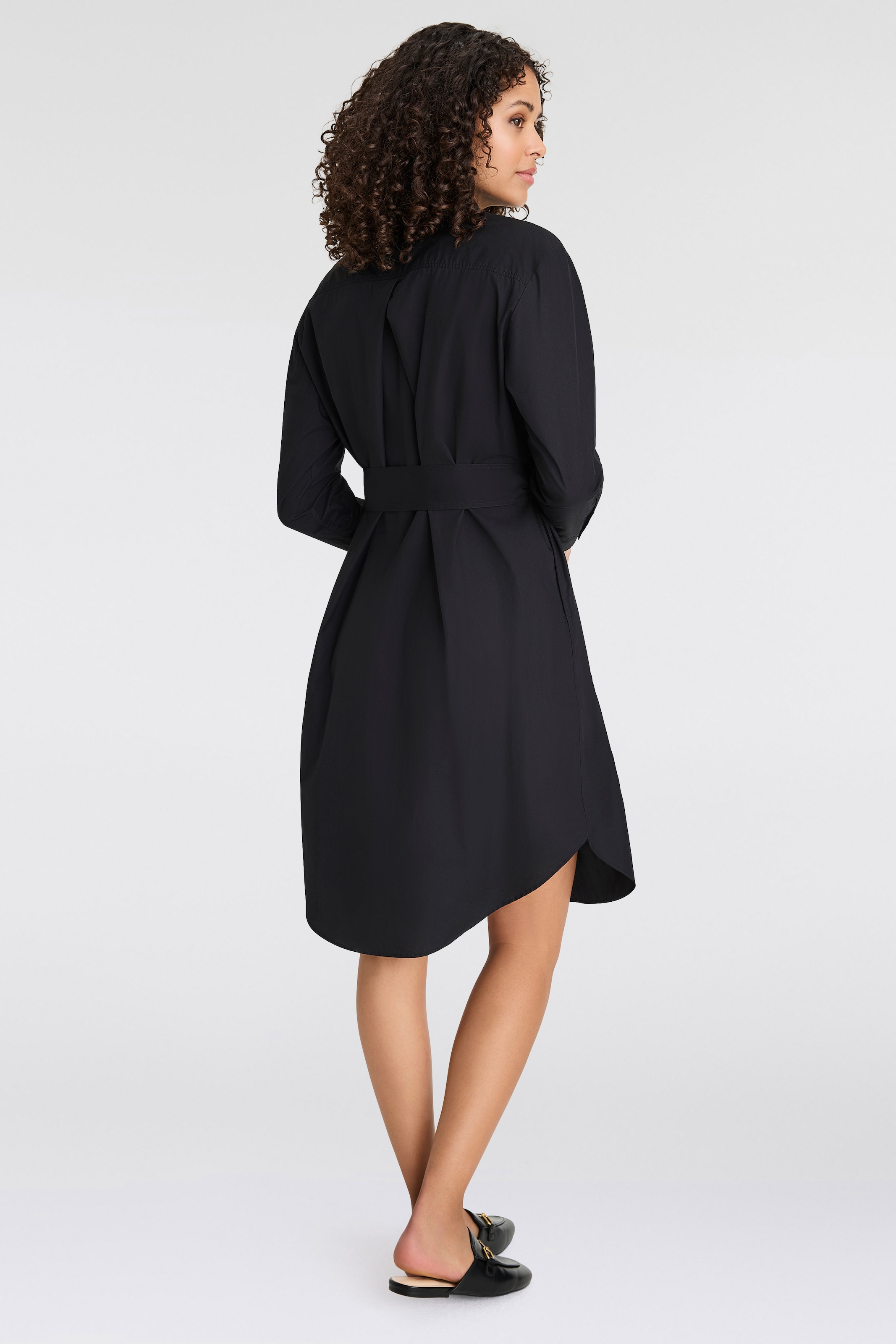 BOSS ORANGE Blusenkleid »Delegant Premium Damenmode«, mit Taillengürtel