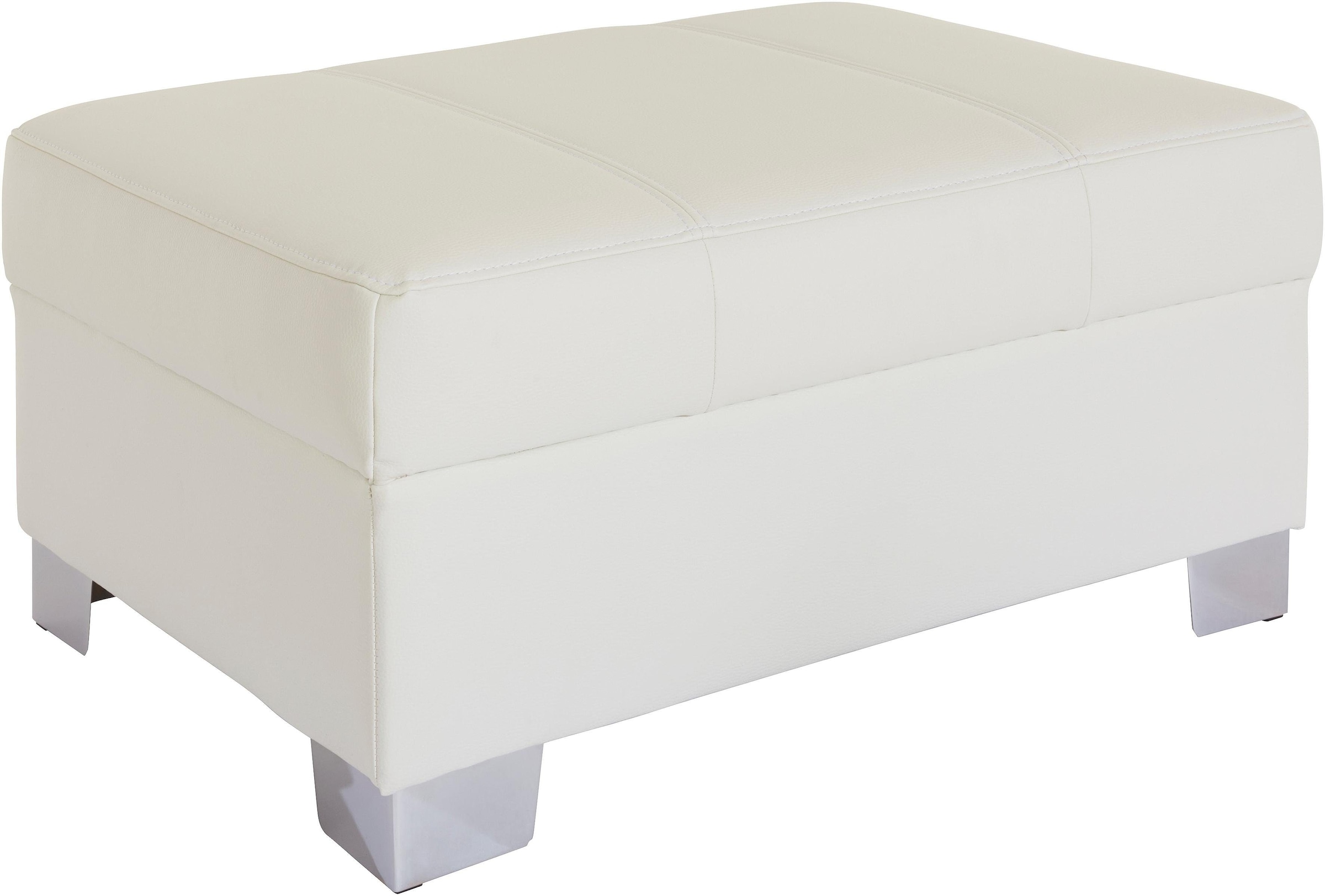 DOMO collection Hocker »Turah mit moderner Steppung«, passend zur Serie, B/T/H: 85/61/40 cm, auch in Leder