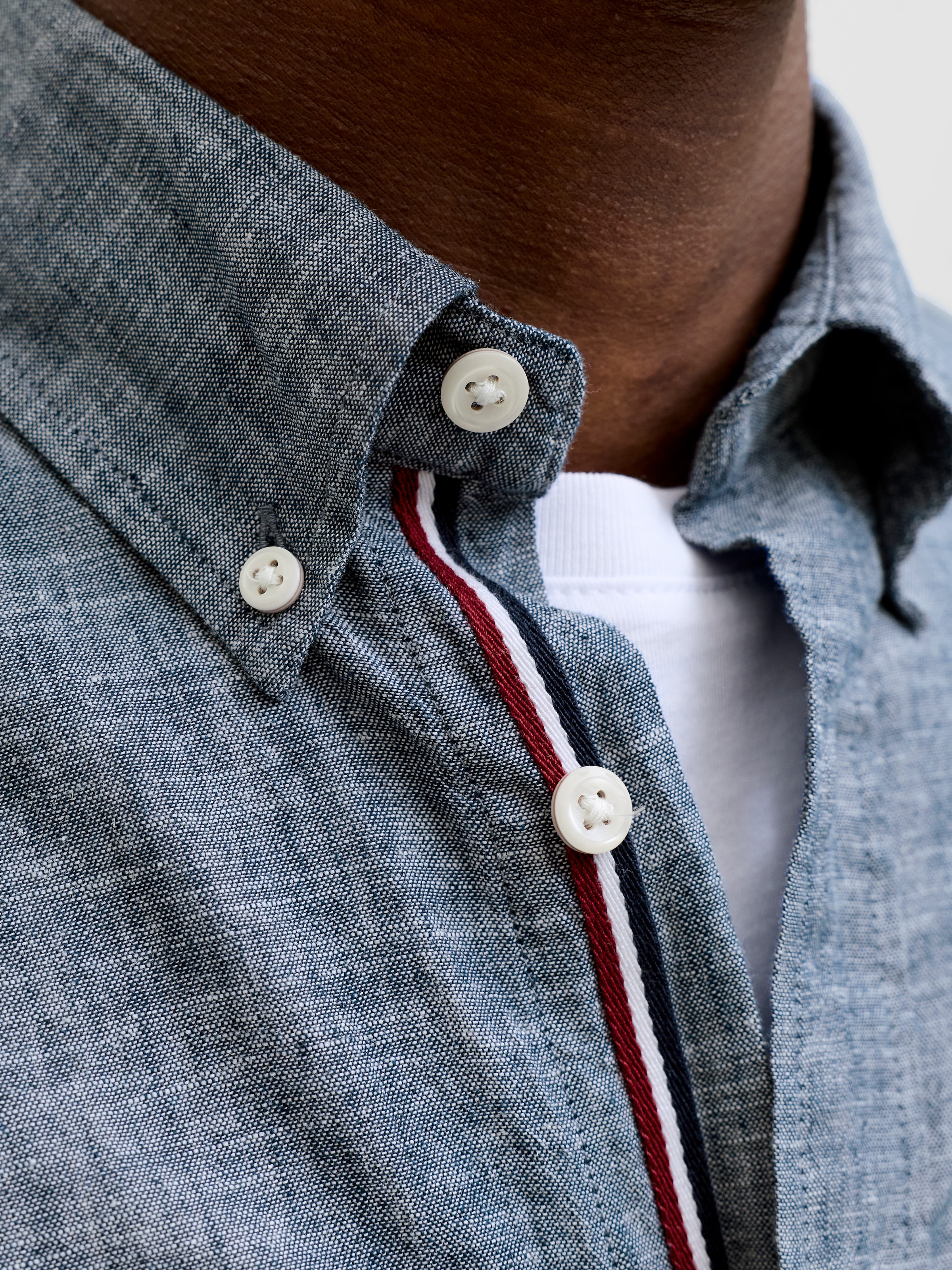 Jack & Jones Langarmhemd »JPRBLUSUMMER LINEN BLEND SHIELD LS SHIRT« Baumwolle mit Leinen, normal geschnitten