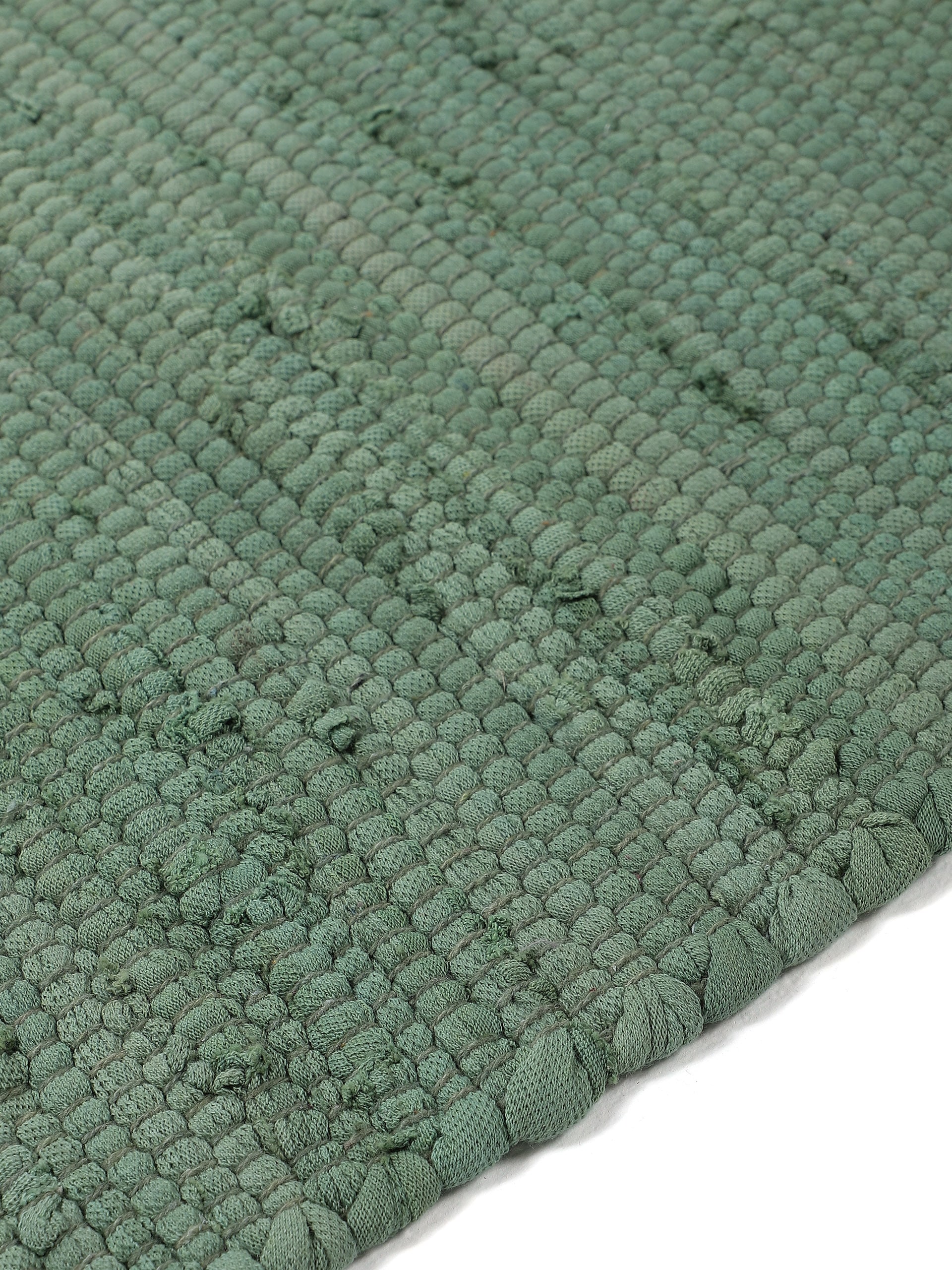 carpetfine Teppich »Kelim Chindi uni«, rechteckig, 5 mm Höhe, Wendeteppich, reine Baumwolle, handgewebt, Uni-Farben, mit Fransen