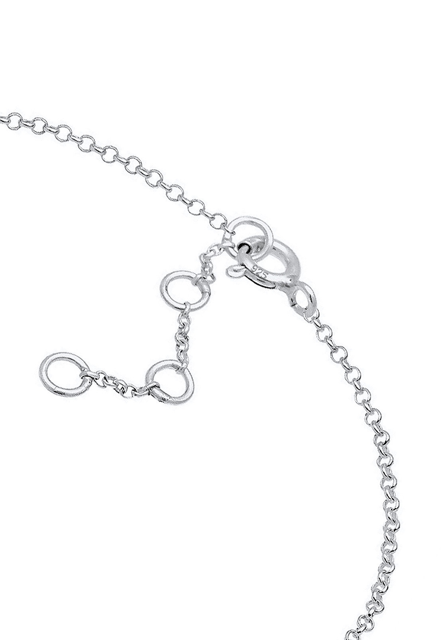 Elli Armkette »Armband Blüte Kreis Silbert, mit Kristallen von Swarovski®«