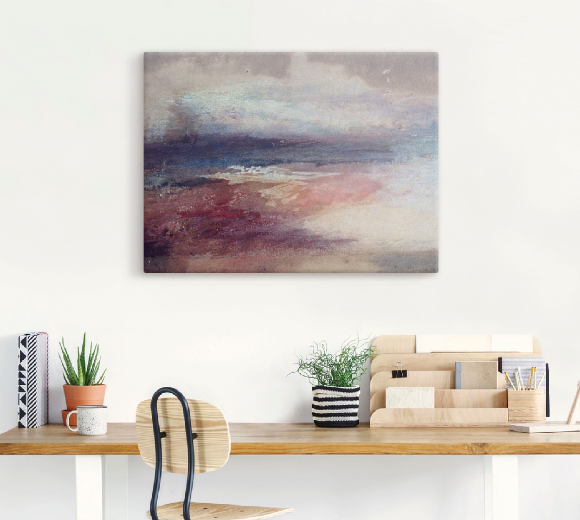 Artland Leinwandbild »Küstenlandschaft Sonnenunterg« Küste 1 Stk. tlg. auf Holzrahmen gespannt