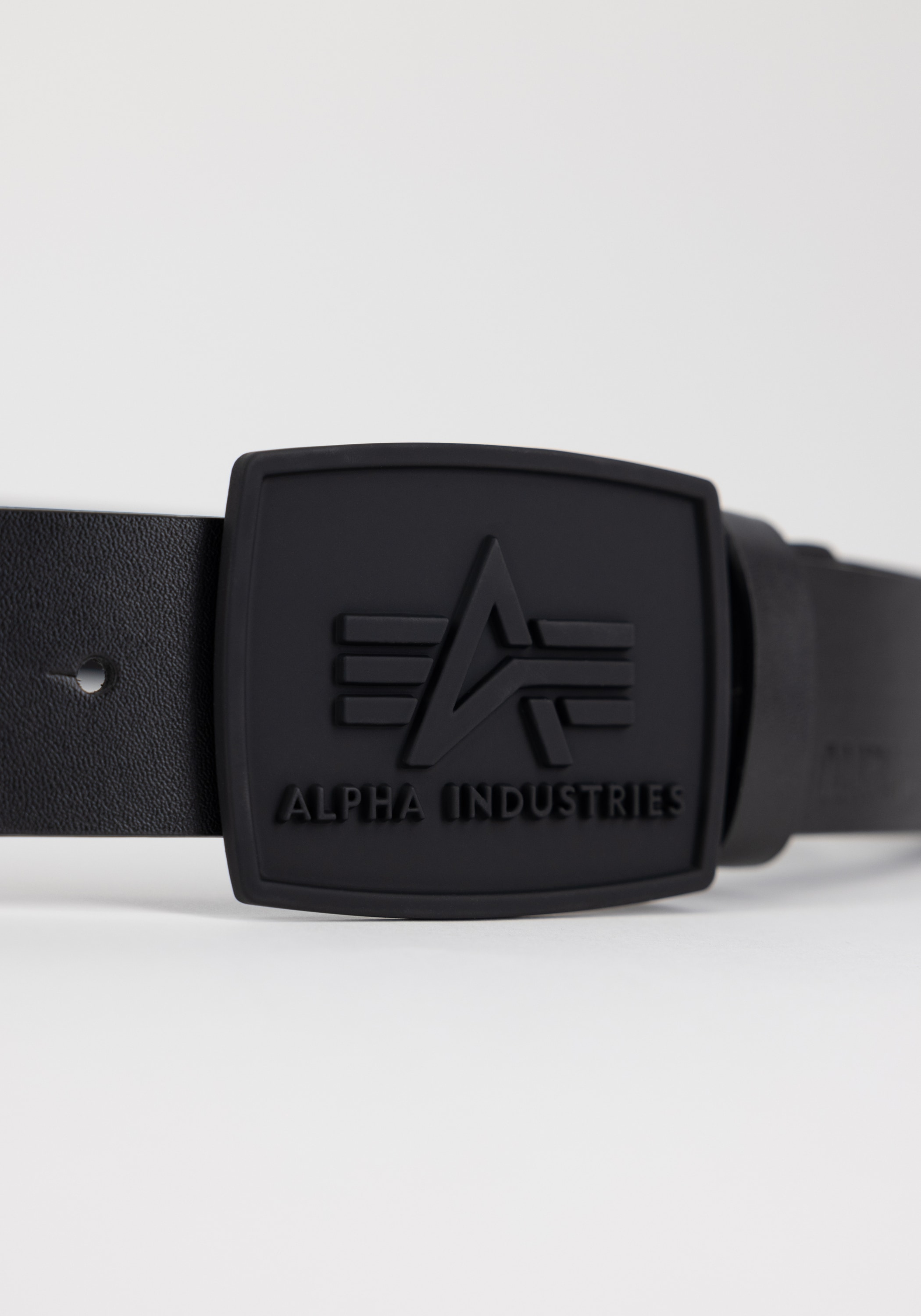 Alpha Industries Ledergürtel »All Black Belt«