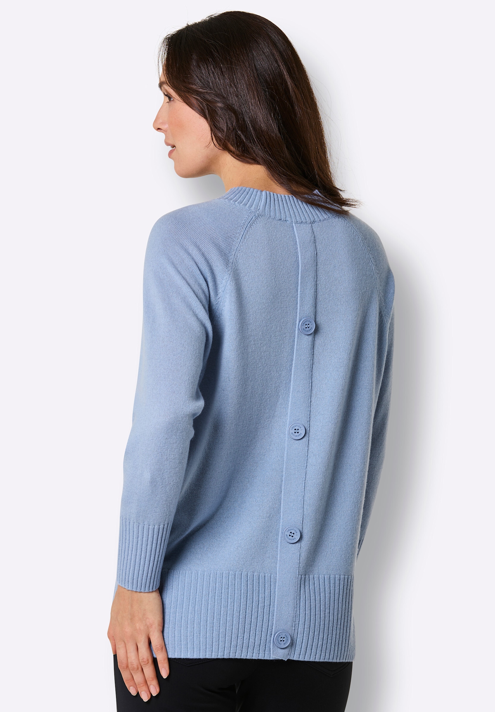 creation L Rundhalspullover »Merino-Kaschmir-Pullover Stehkragenpullover«