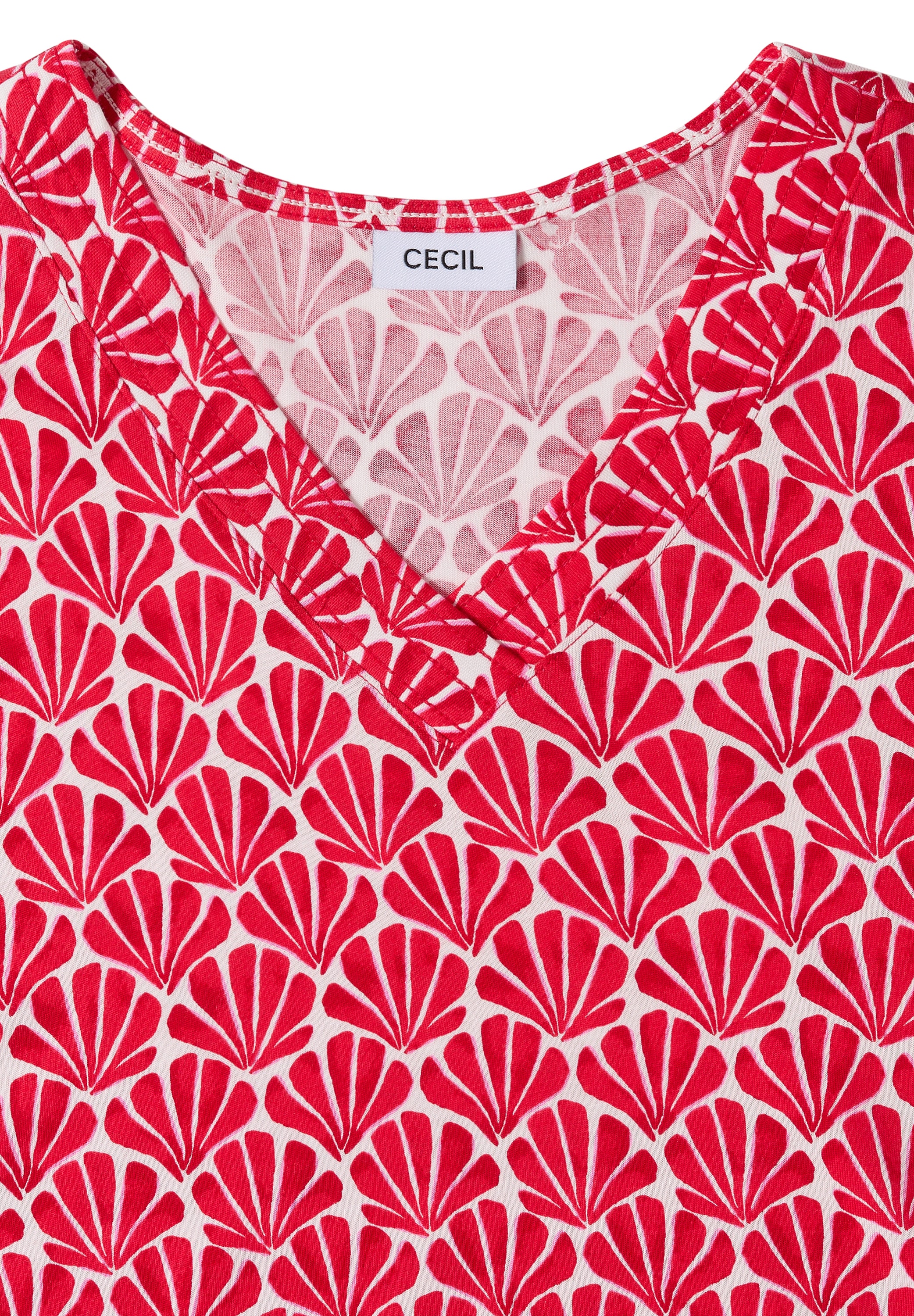 Cecil T-Shirt mit All-Over Print