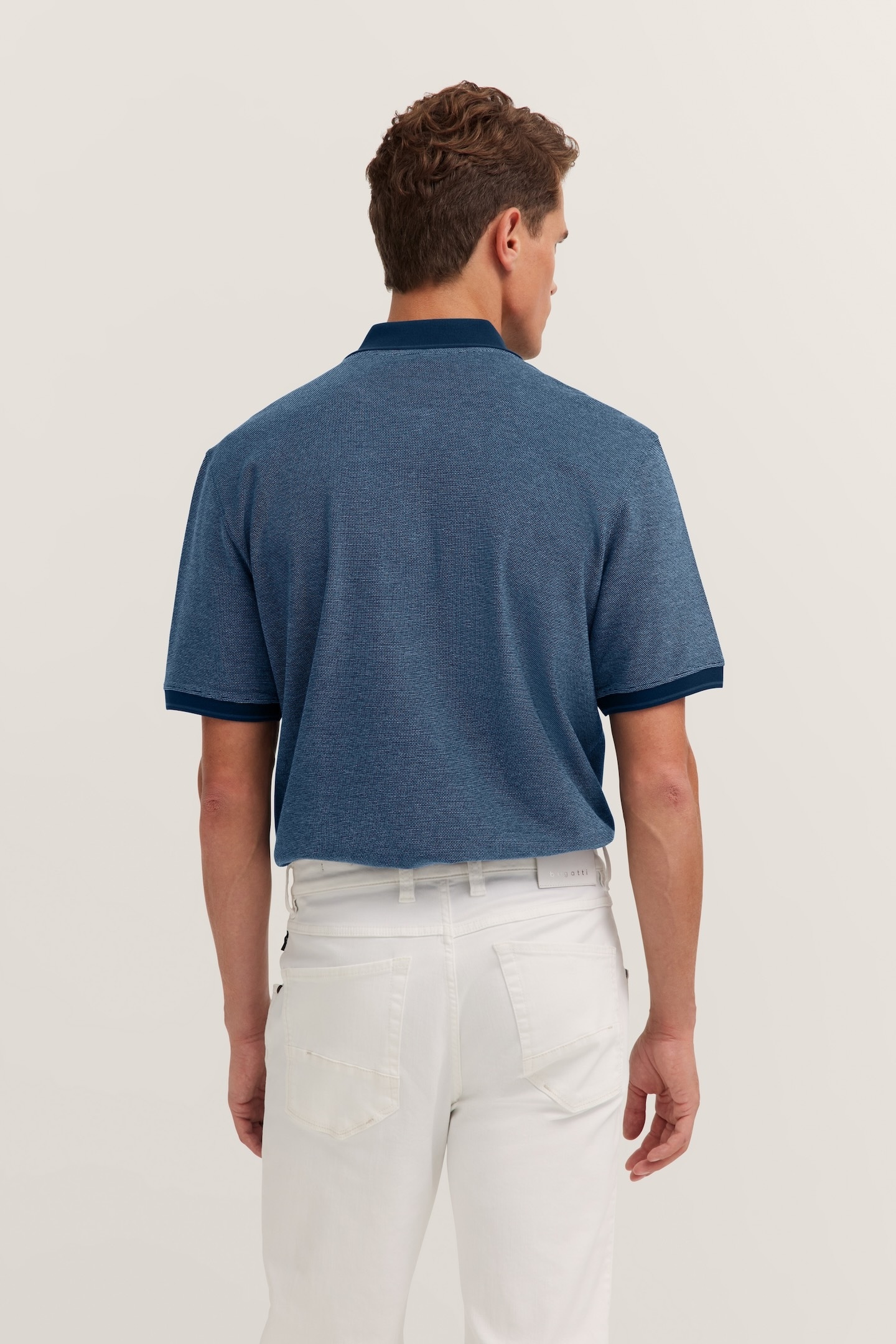 bugatti Poloshirt, aus Baumwolle