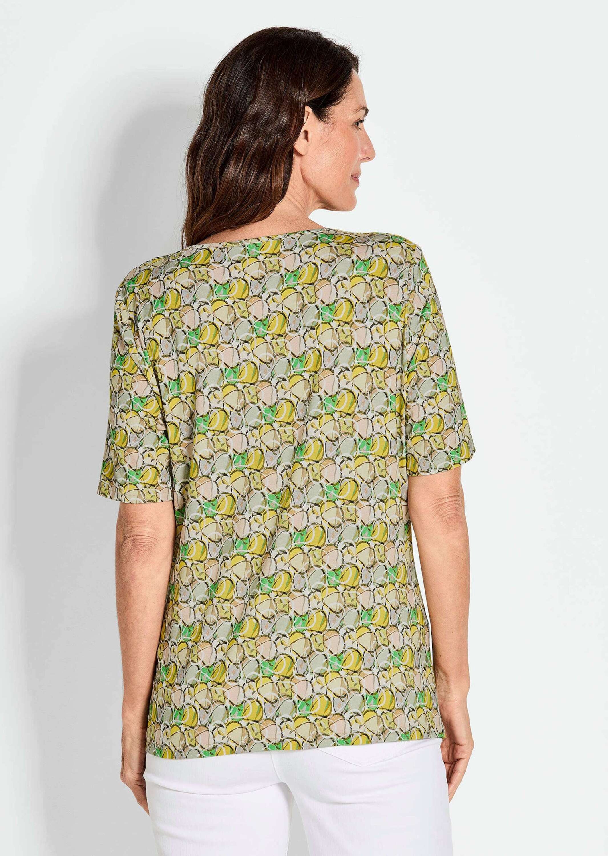 GOLDNER Print-Shirt »Multicolor-Shirt mit Halbarm, Rundhalsausschnitt«