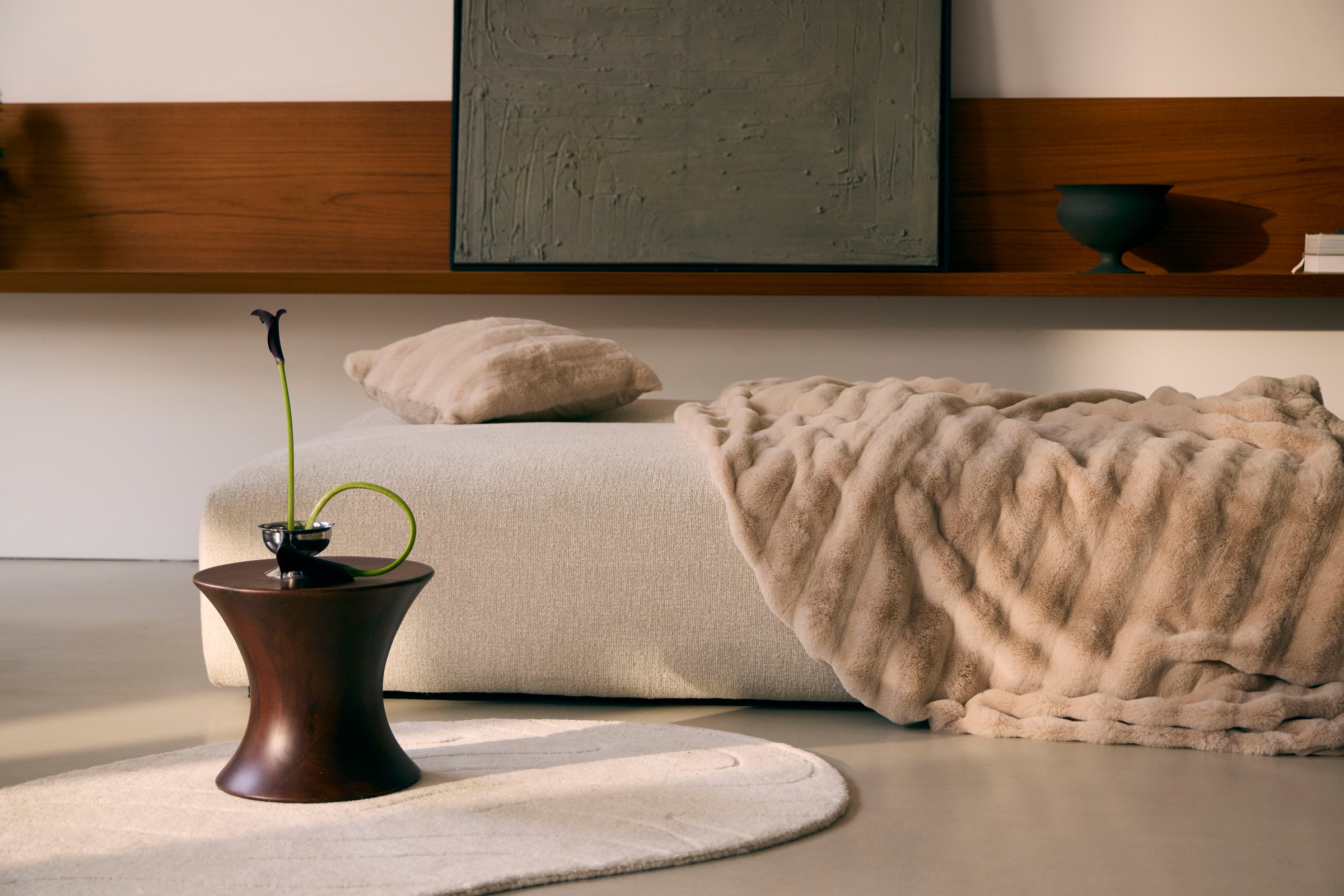 LeGer Home by Lena Gercke Schlafsofa »YLLIA 3-Sitzer (196 cm) mit verstellbarer Rückenlehne« Feiner Strukturbezug, Relax- und Bett-Funktion