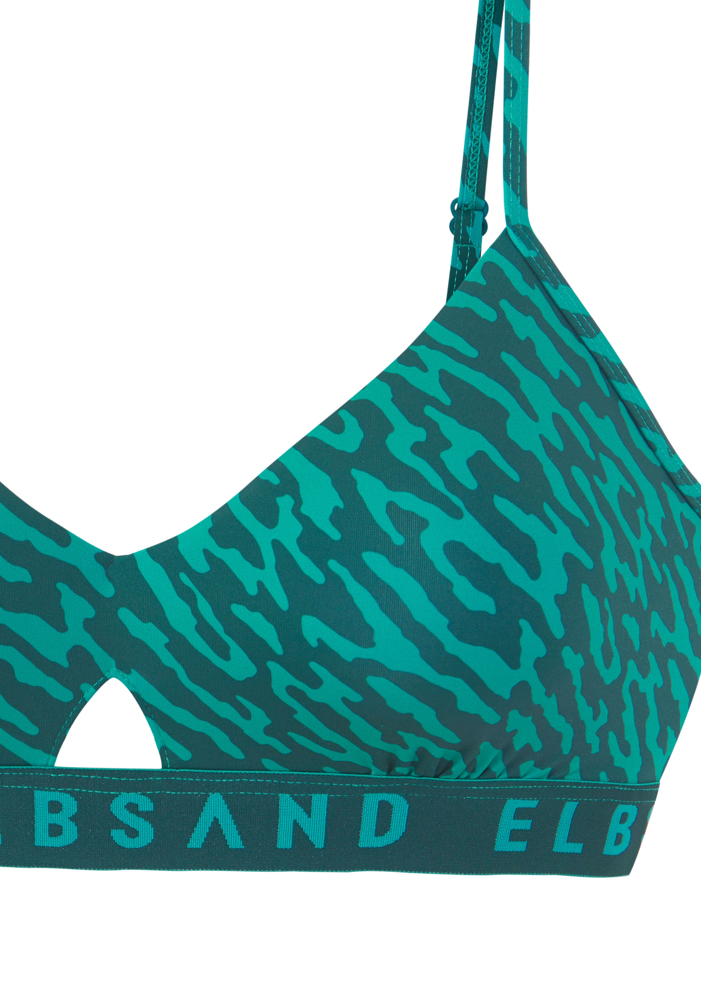 Elbsand Bustier-Bikini, mit Markenschriftzug