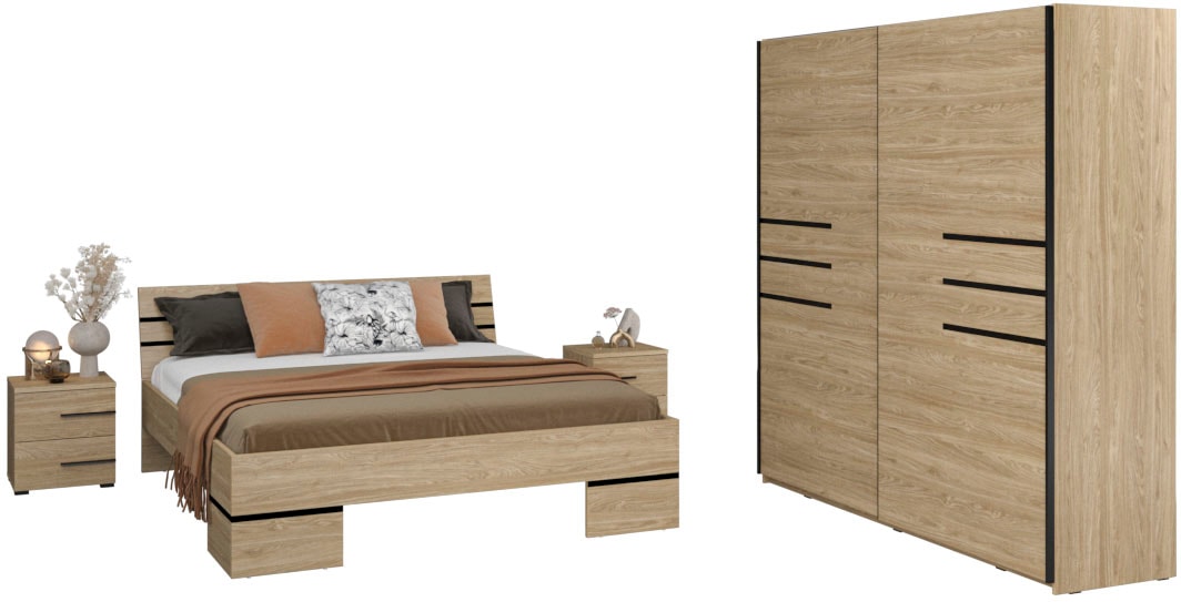 aus FSC®-zertifiziertem online Holzwerkstoff kaufen Schlafzimmer-Set Helvetia »Violla«,