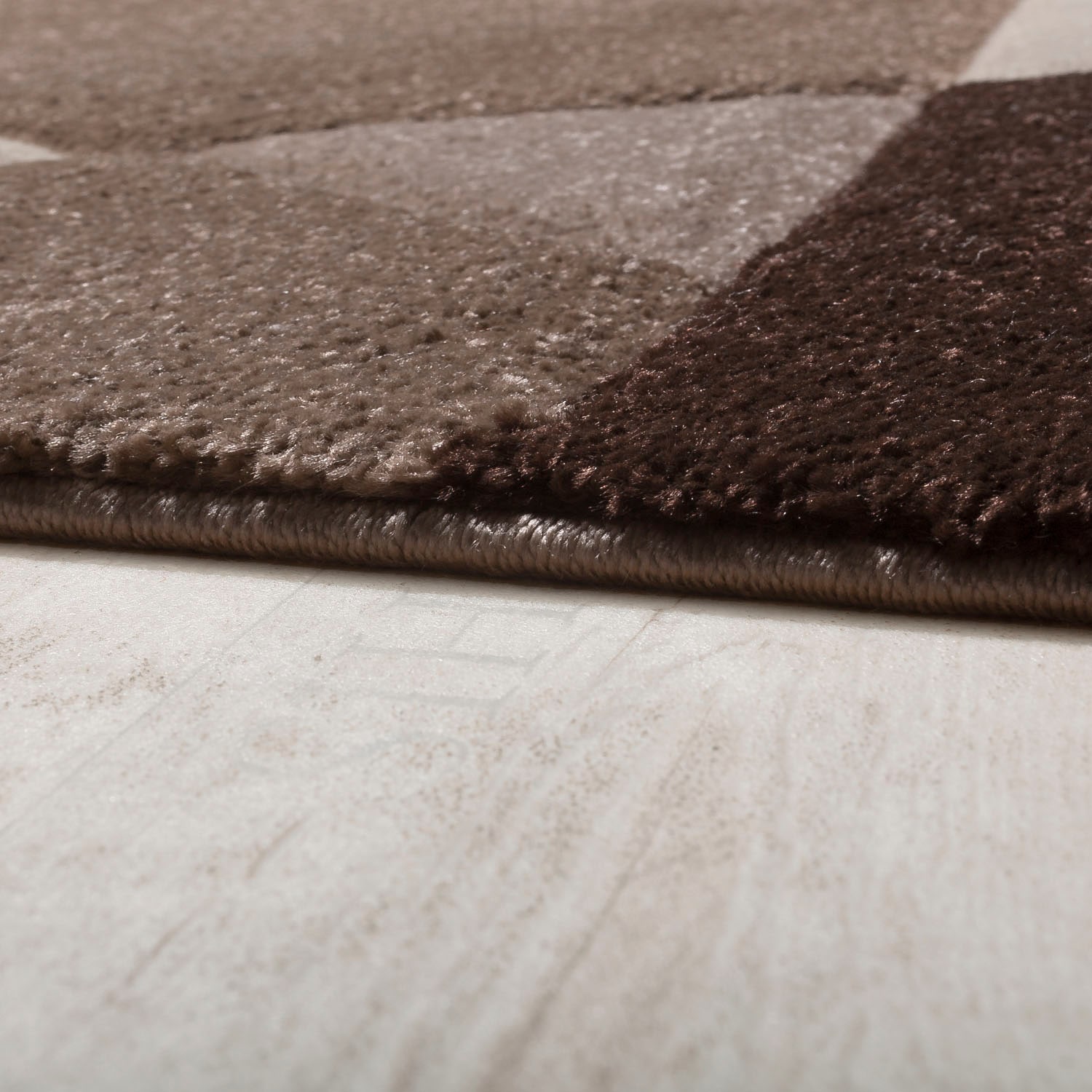 Paco Home Teppich »Diamond 664«, rechteckig, 18 mm Höhe, 3D-Design, Kurzflor, 3D-Design, modernes geometrisches Muster