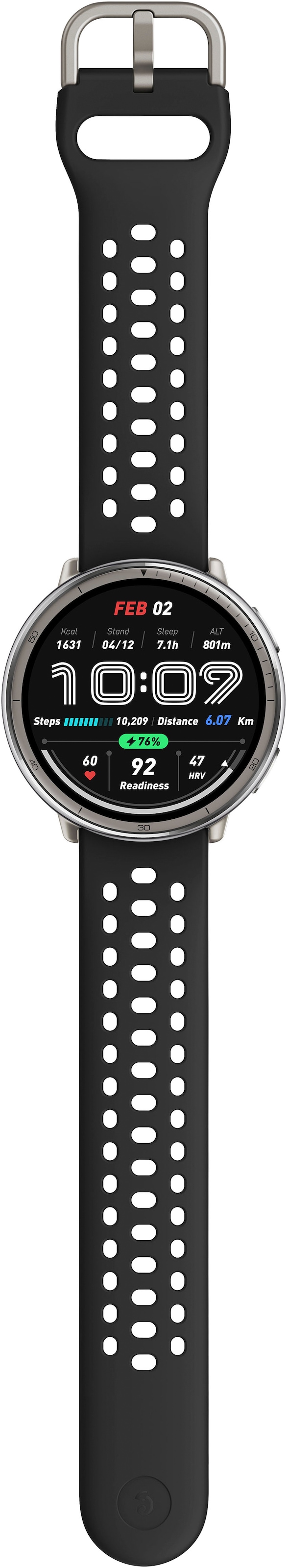 Amazfit Smartwatch »Active 2 (Round)«, (3.35 cm / 1.32 Zoll)