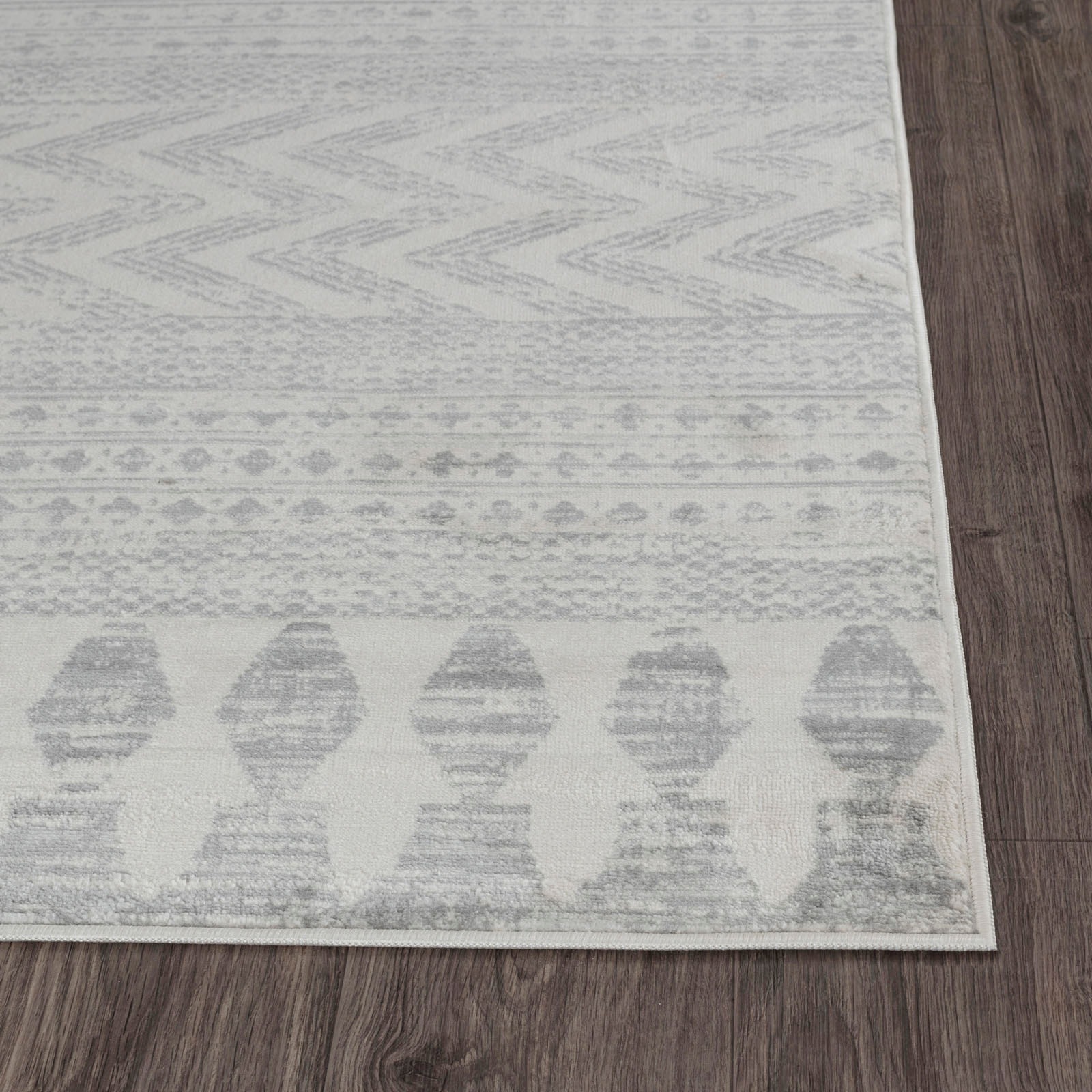 Livabliss Teppich »MYKONOS«, rechteckig, 8 mm Höhe, Skandi Design, Modern Boho Kurzflor Wohnzimmerteppich, Schlafzimmer