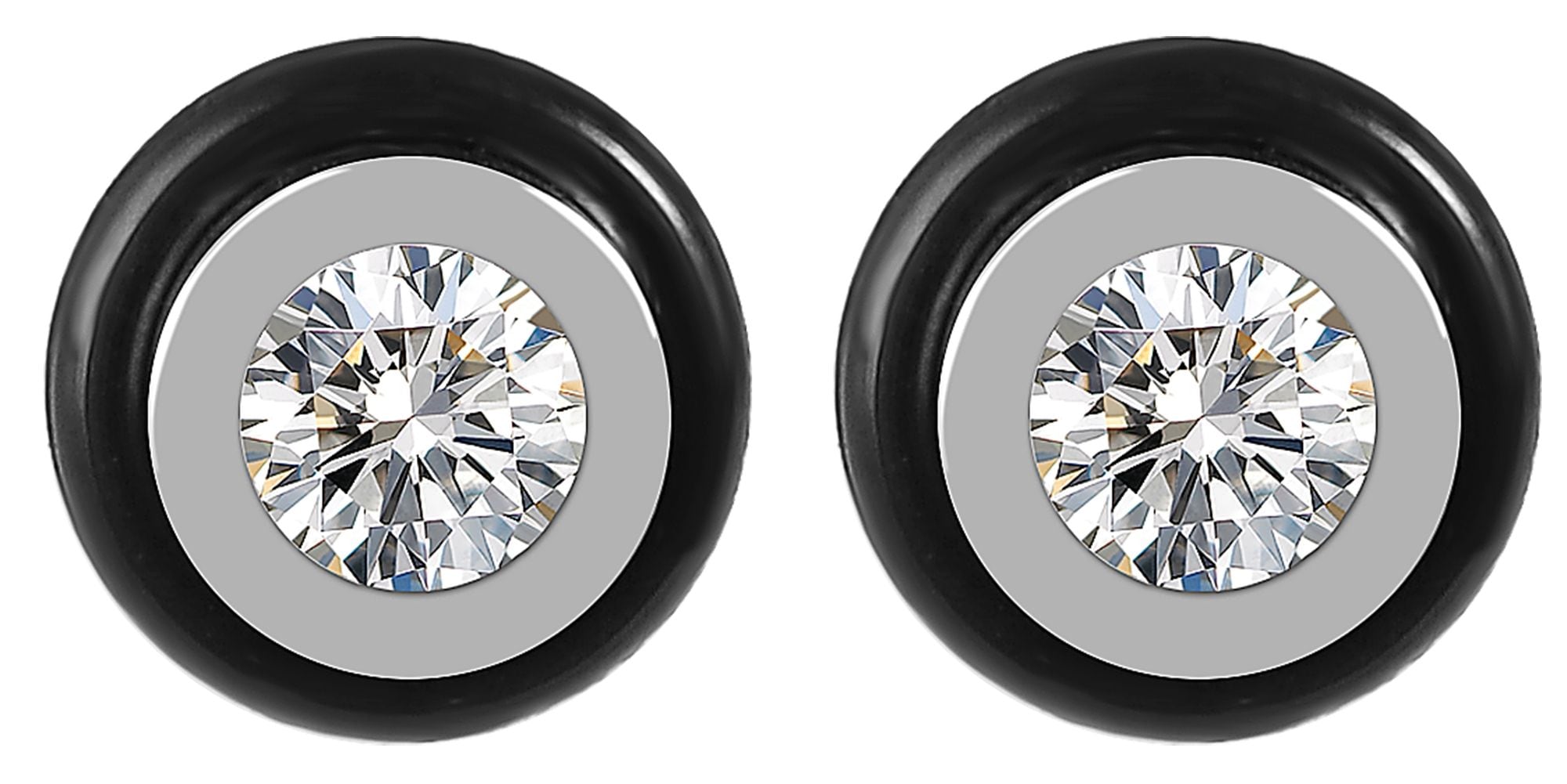 Adelia´s Paar Ohrstecker »Damen Ohrringe ¿ Ohrstecker aus Edelstahl mit Zirkonia«