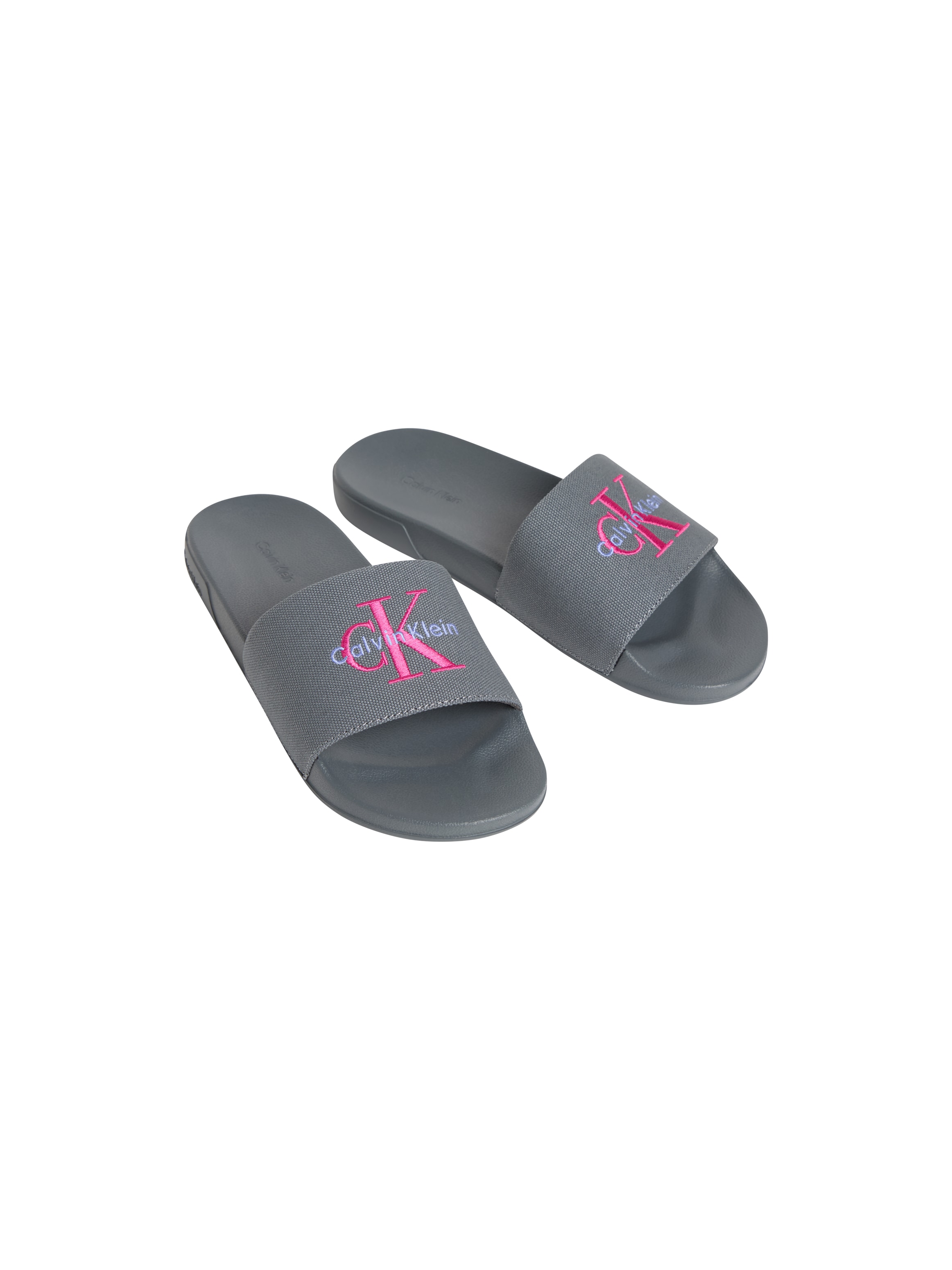 Calvin Klein Pantolette »ESS SLIDE CV WN«  Sommerschuh, Poolslides, Pantolette, Strandschuh mit Logoschriftzug