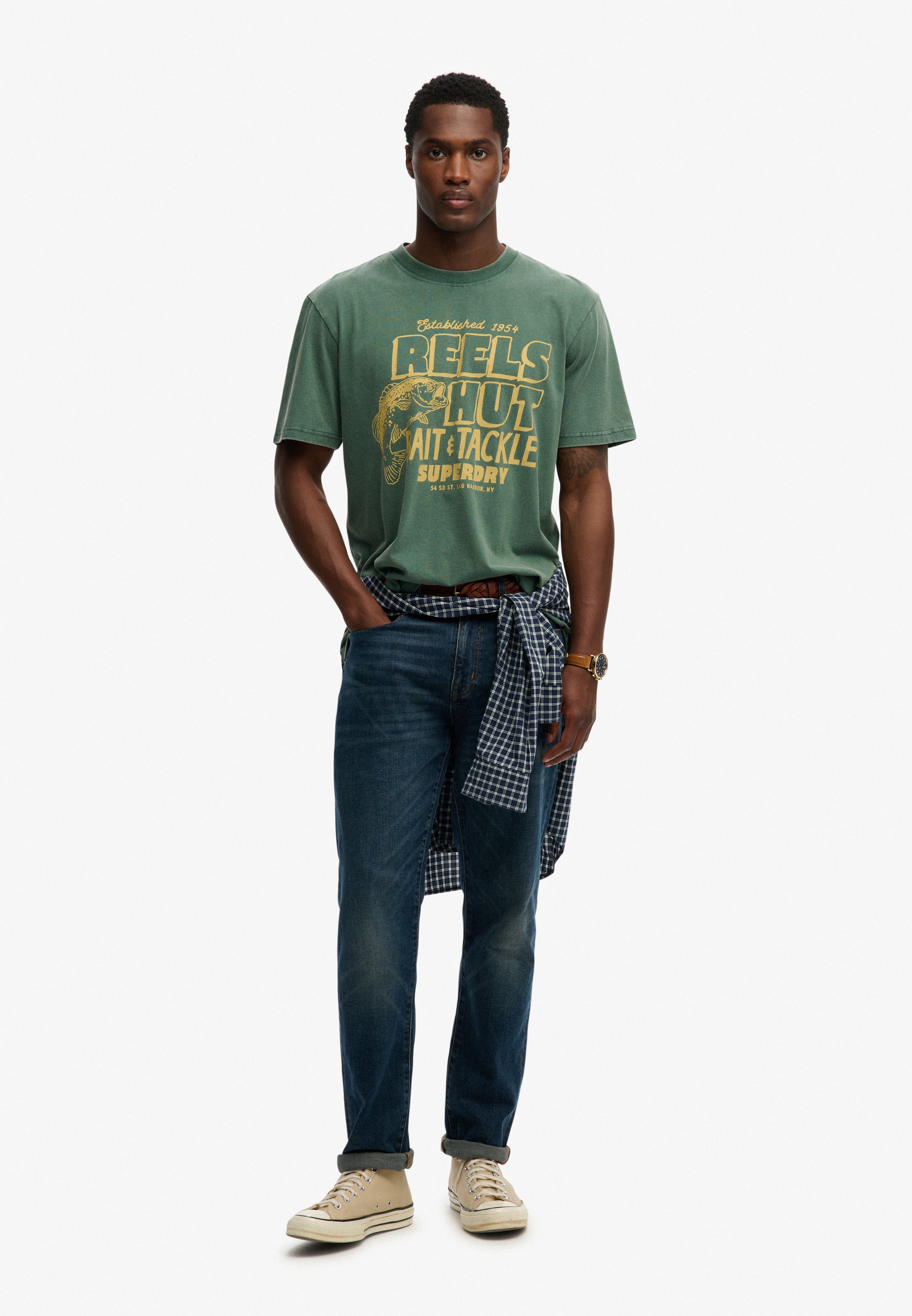 Superdry Rundhalsshirt »ROADSIDE TRADE LOOSE TEE«