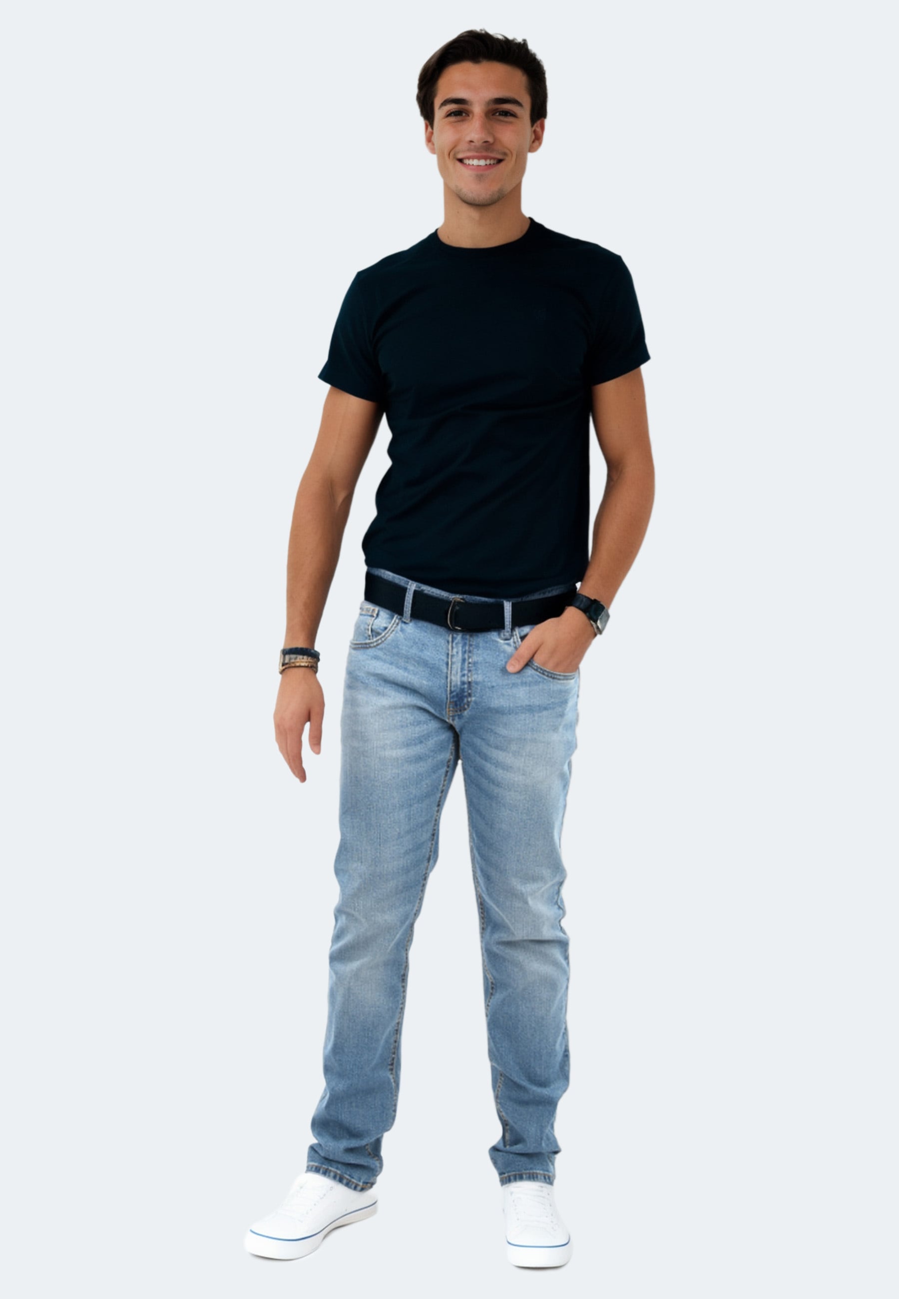 Indicode Regular-fit-Jeans »Indicode Ingianluca 60377GB Herren Jeans Hose B796«