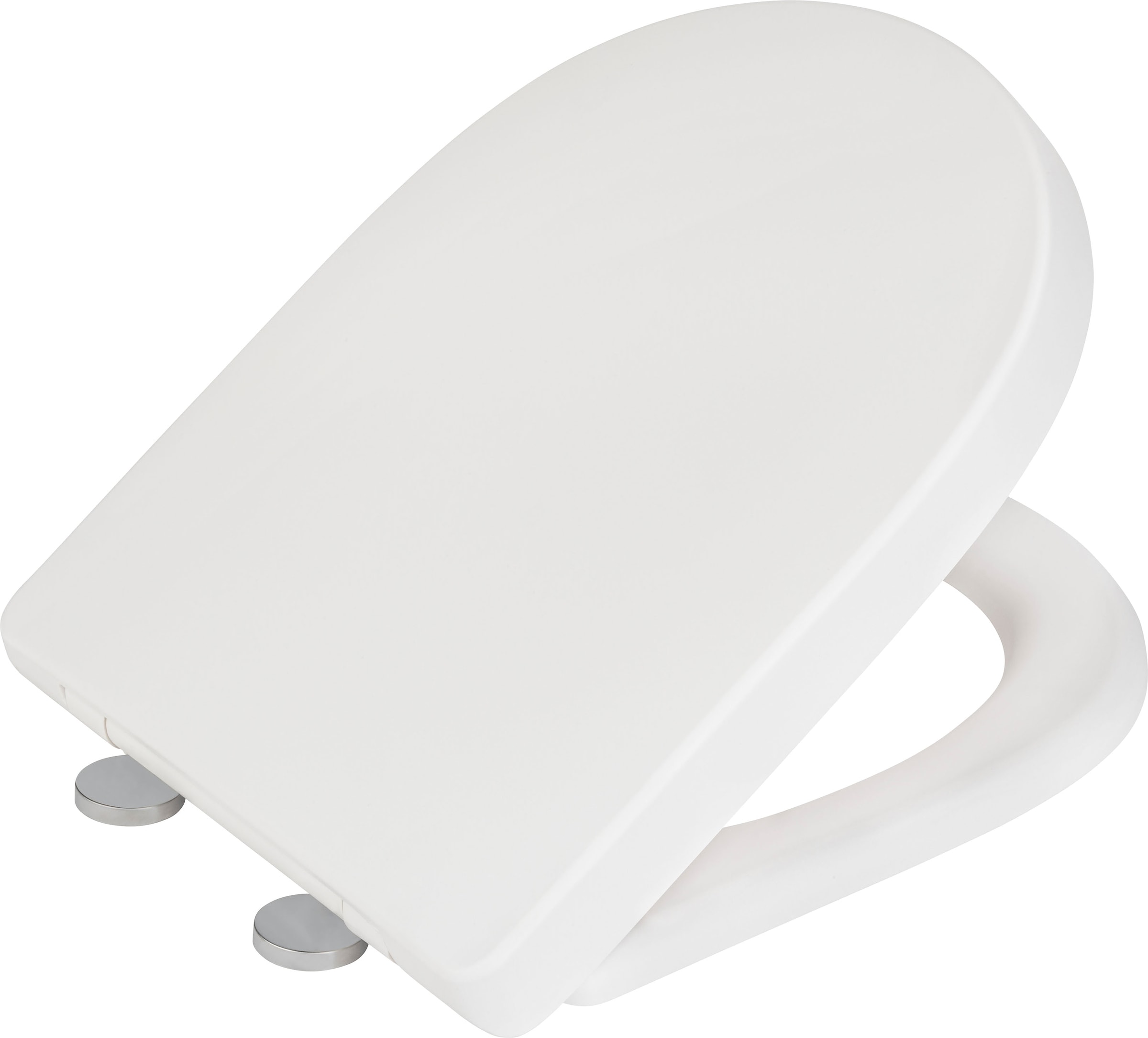 WENKO WC-Sitz »Exclusive Nr. 4«, weiß Matt, aus antibakteriellem Duroplast