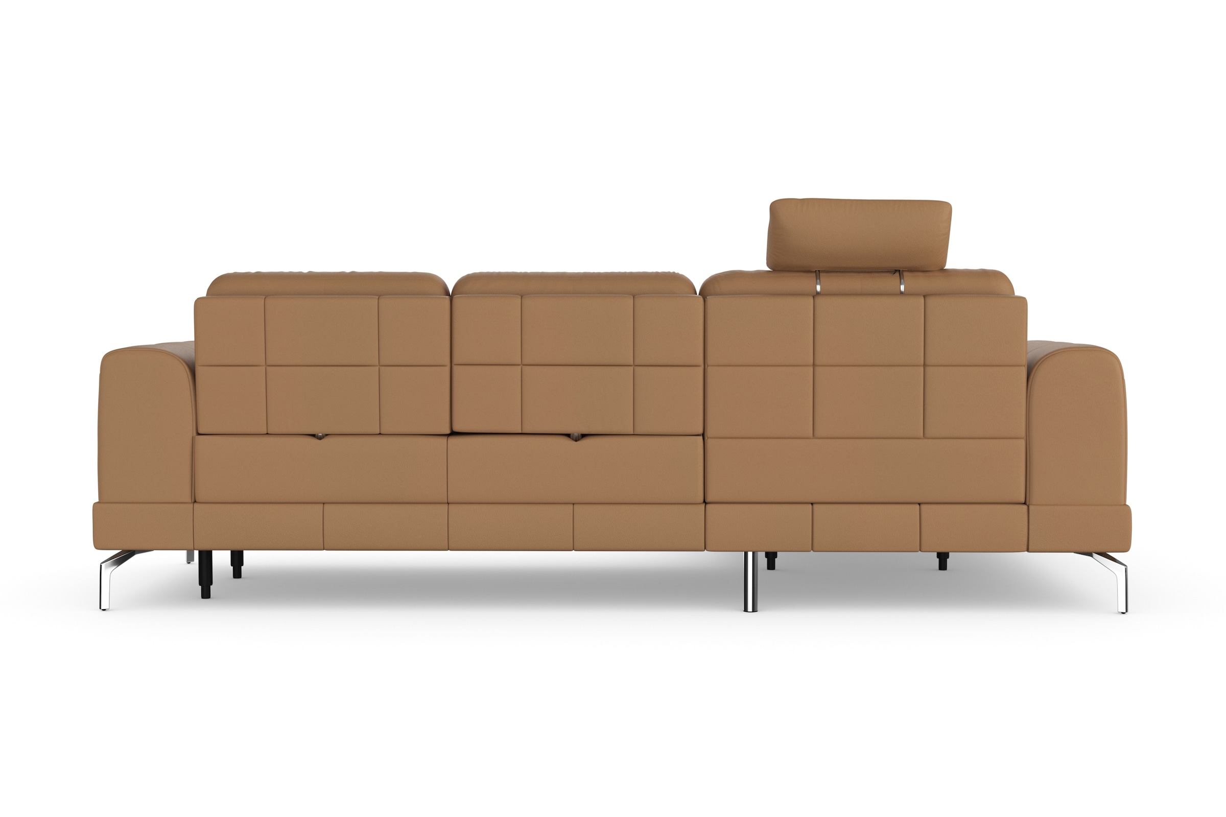 sit&more Ecksofa »Bendigo L-Form« inklusive Sitztiefenverstellung, Bodenfreiheit 15 cm, 2 Fußfarben