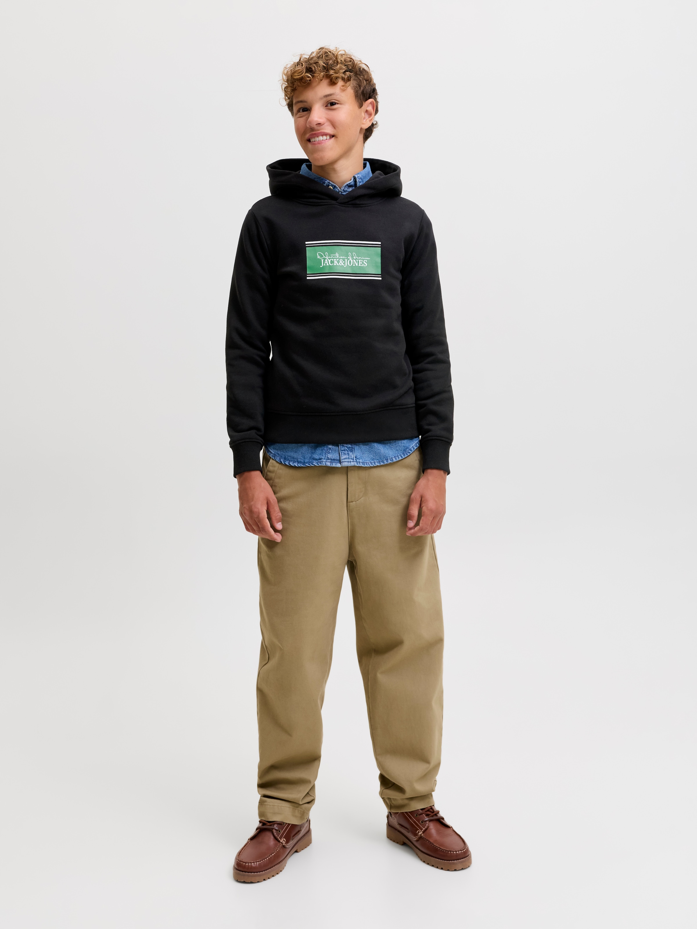 Jack & Jones Junior Kapuzensweatshirt »JJBUSTER SWEAT HOOD BTS SN JNR«, Baumwollmischung, regular fit
