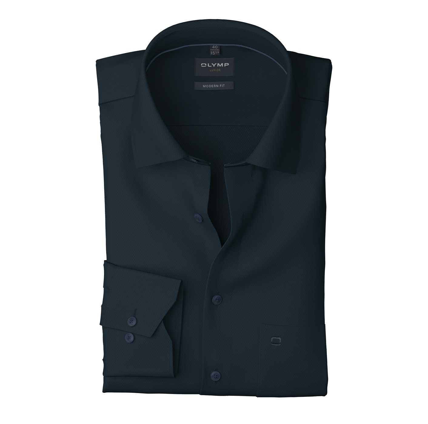 OLYMP Businesshemd »Luxor modern fit«, feine Struktur, Modern Fit, New Kentkragen