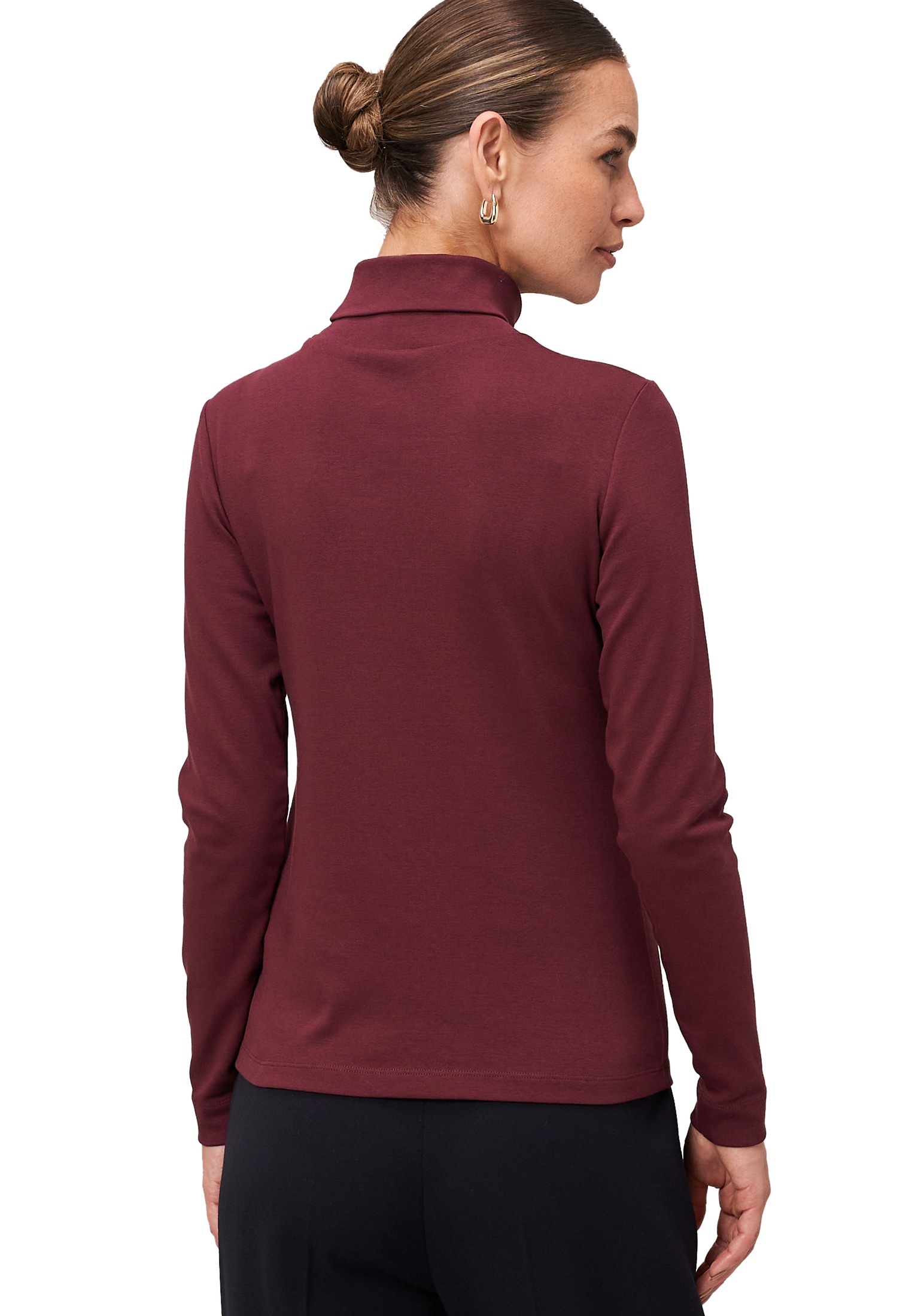 Zero Langarmshirt »Rollkragenshirt mit langen Ärmeln«