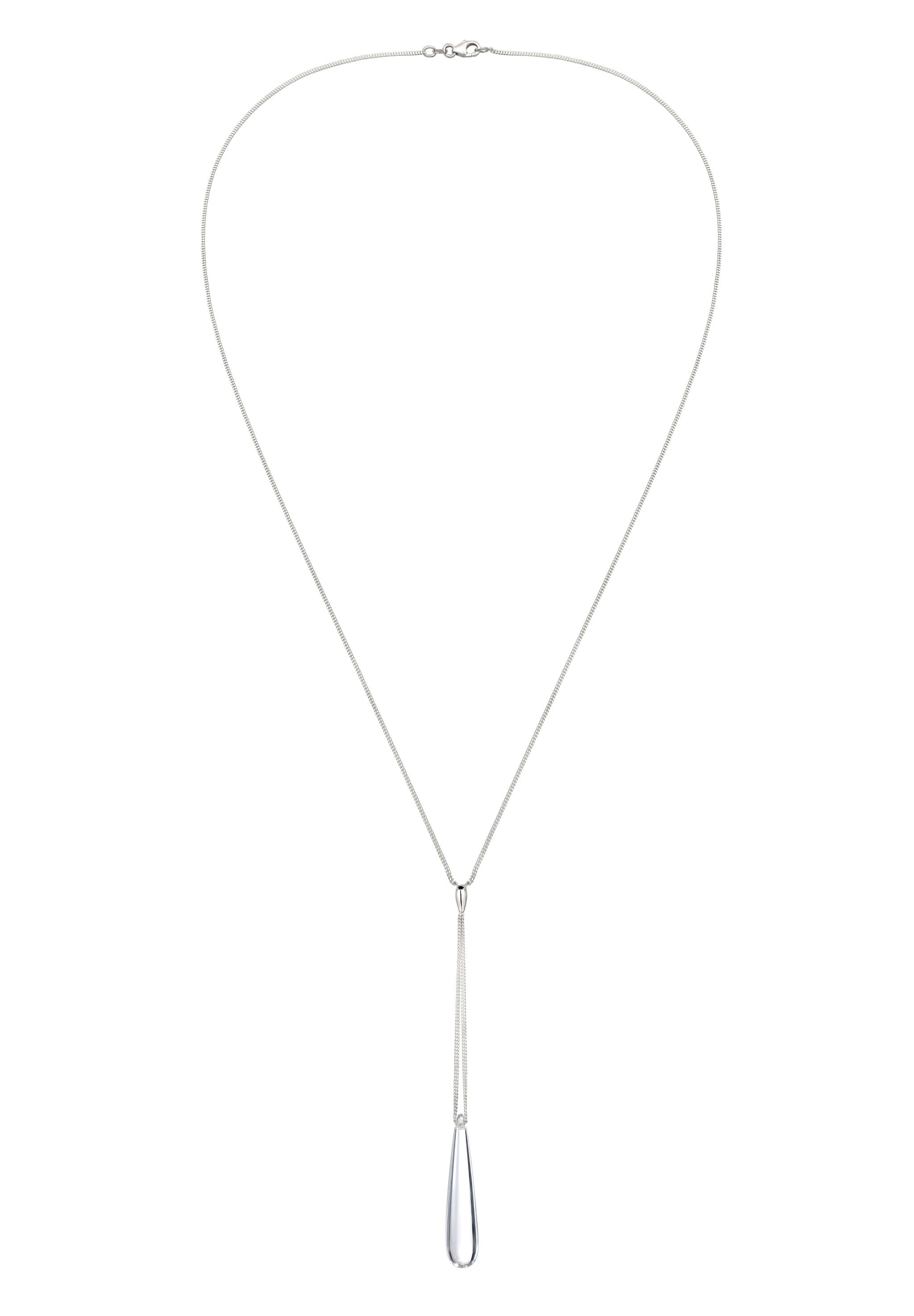 Elli Y-Kette »Halskette Y Rock Crystal Tropfen 925 Sterling Silber«