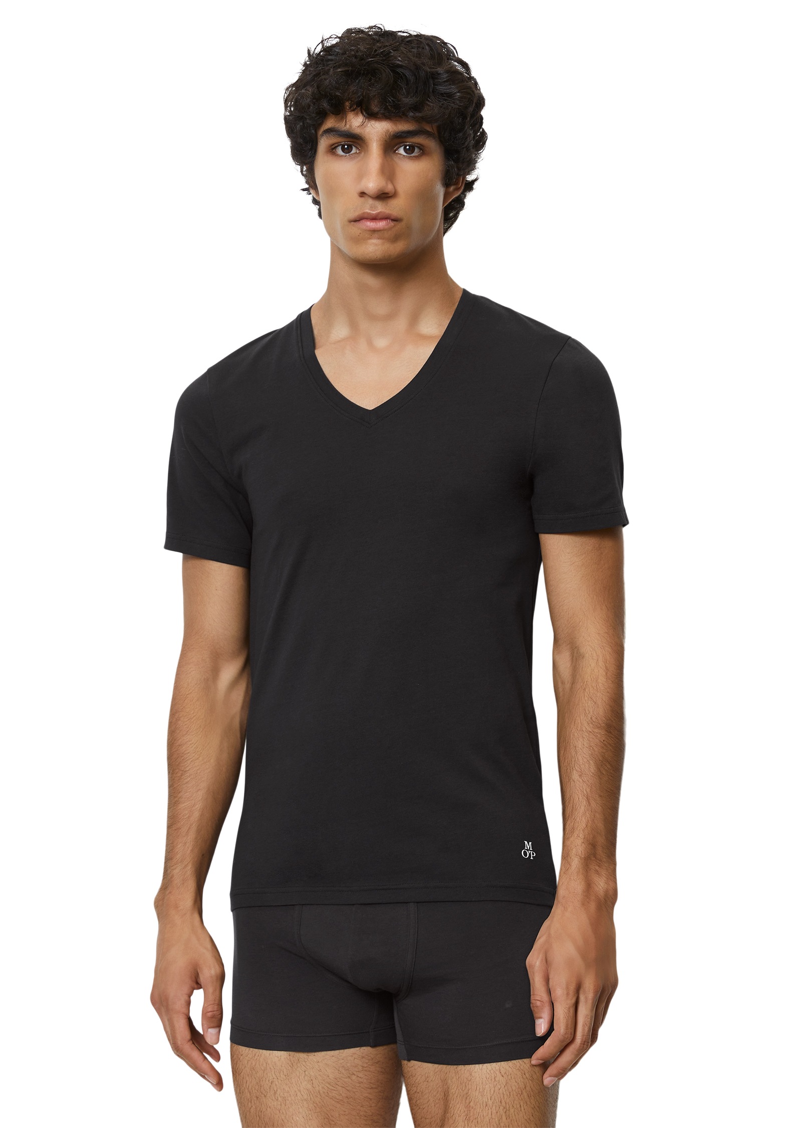 Marc O'Polo Unterziehshirt »Essentials« mit V-Ausschnitt und kurzem Arm