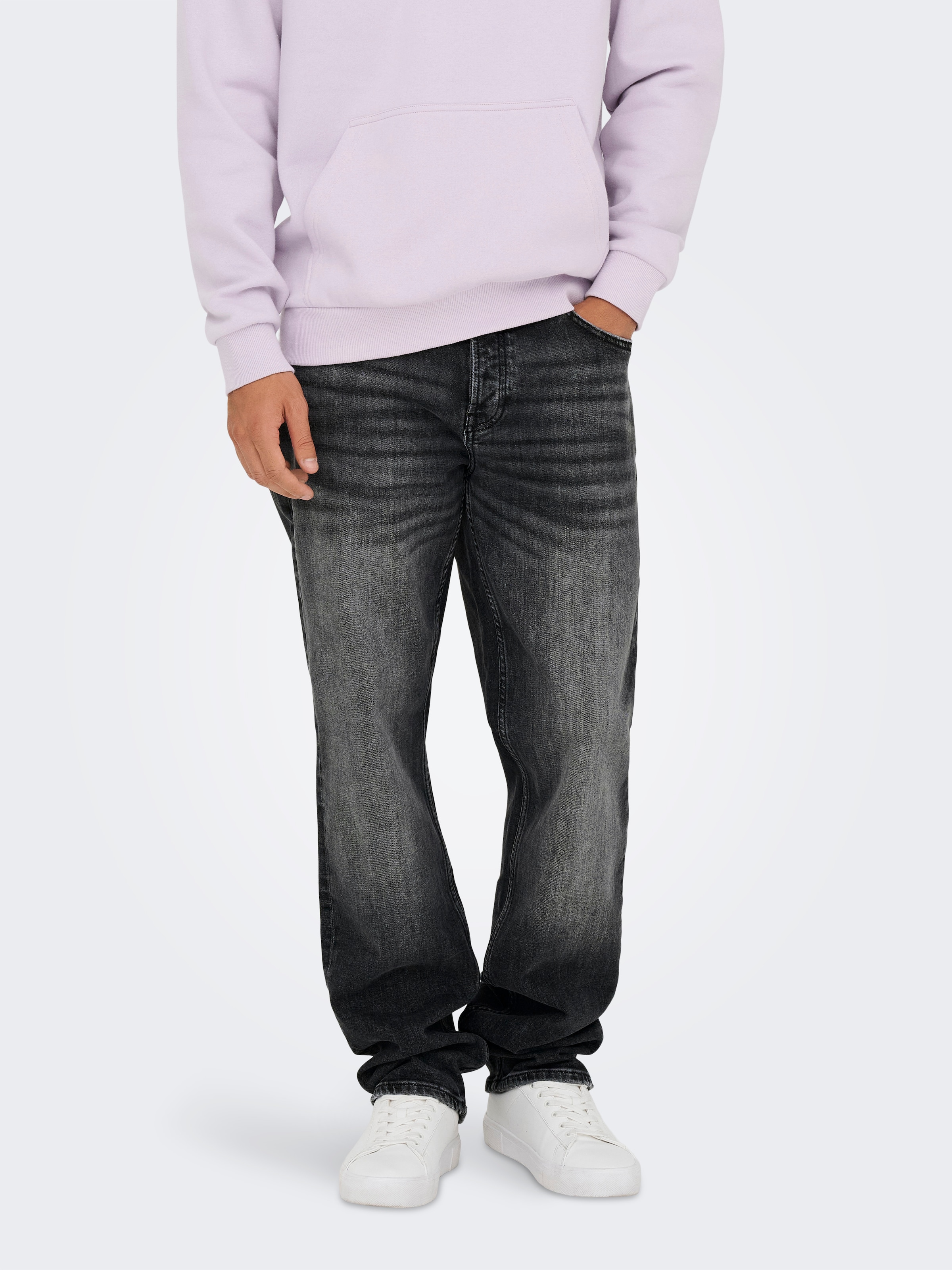 ONLY & SONS Straight-Jeans »ONSEDGE PERFORMANCE LB 3816 DOT DNM NOOS« Baumwollmischung, straight fit