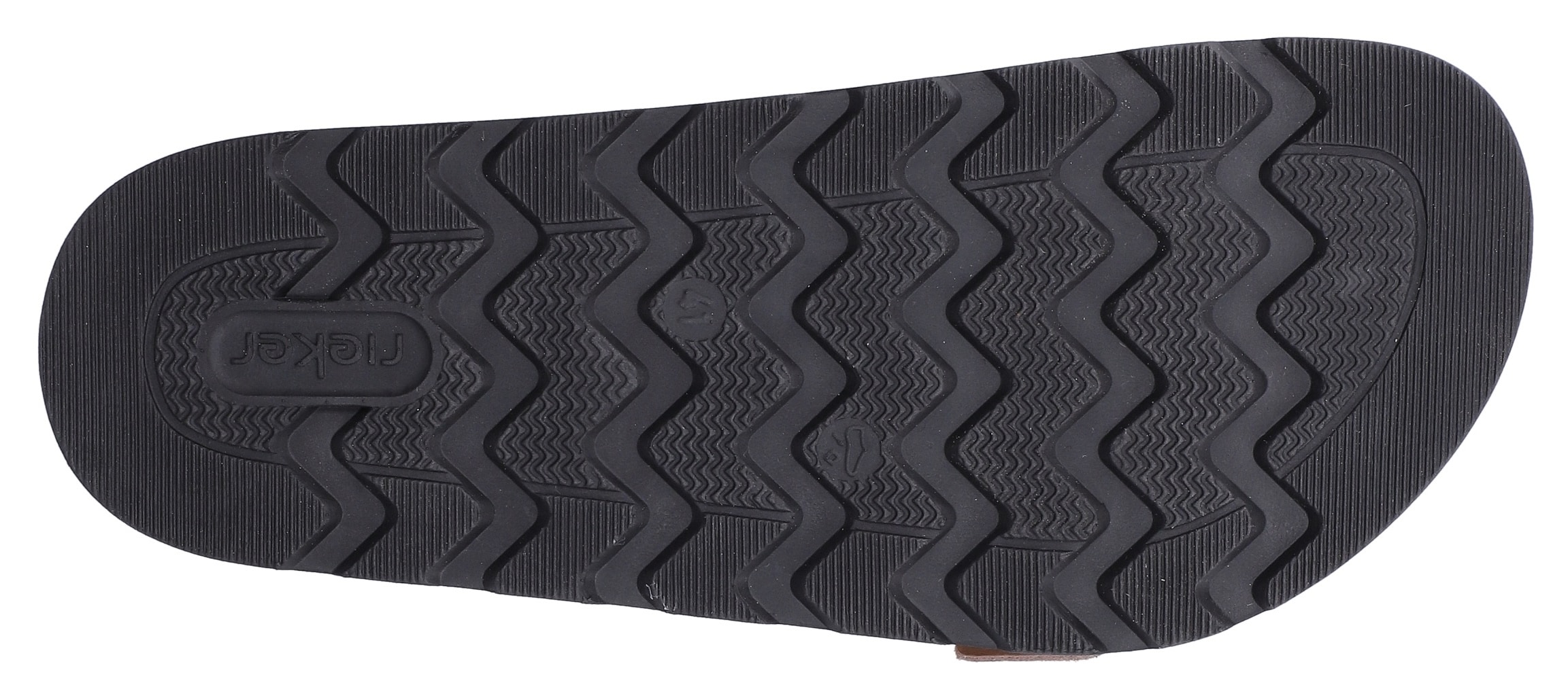 Rieker Pantolette  Sommerschuh, Strandschuh, Hausschuh mit bequemem Fußbett